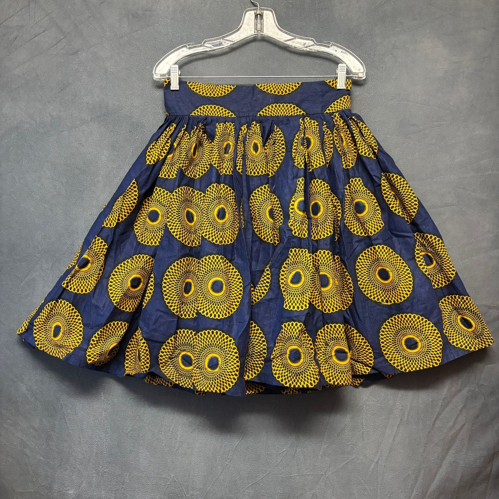 Other Abstract Kiputo Skirt African Print Peacock Feather Line Art Size 28" / US 6 / IT 42 - 1 Thumbnail