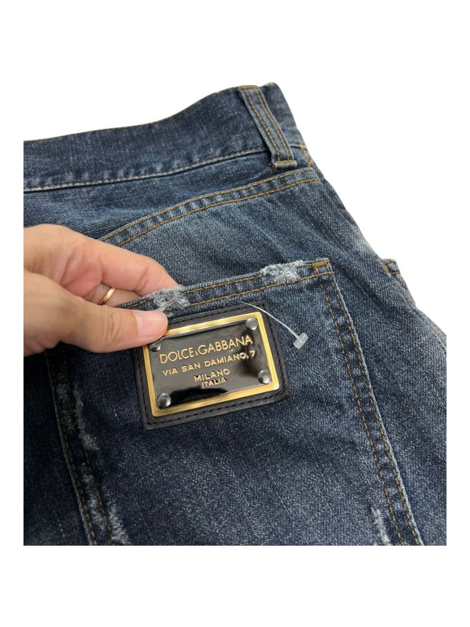 Dolce & Gabbana Dolce & Gabbana Distressed Denim Jeans Size US 34 / EU 50 - 11 Thumbnail