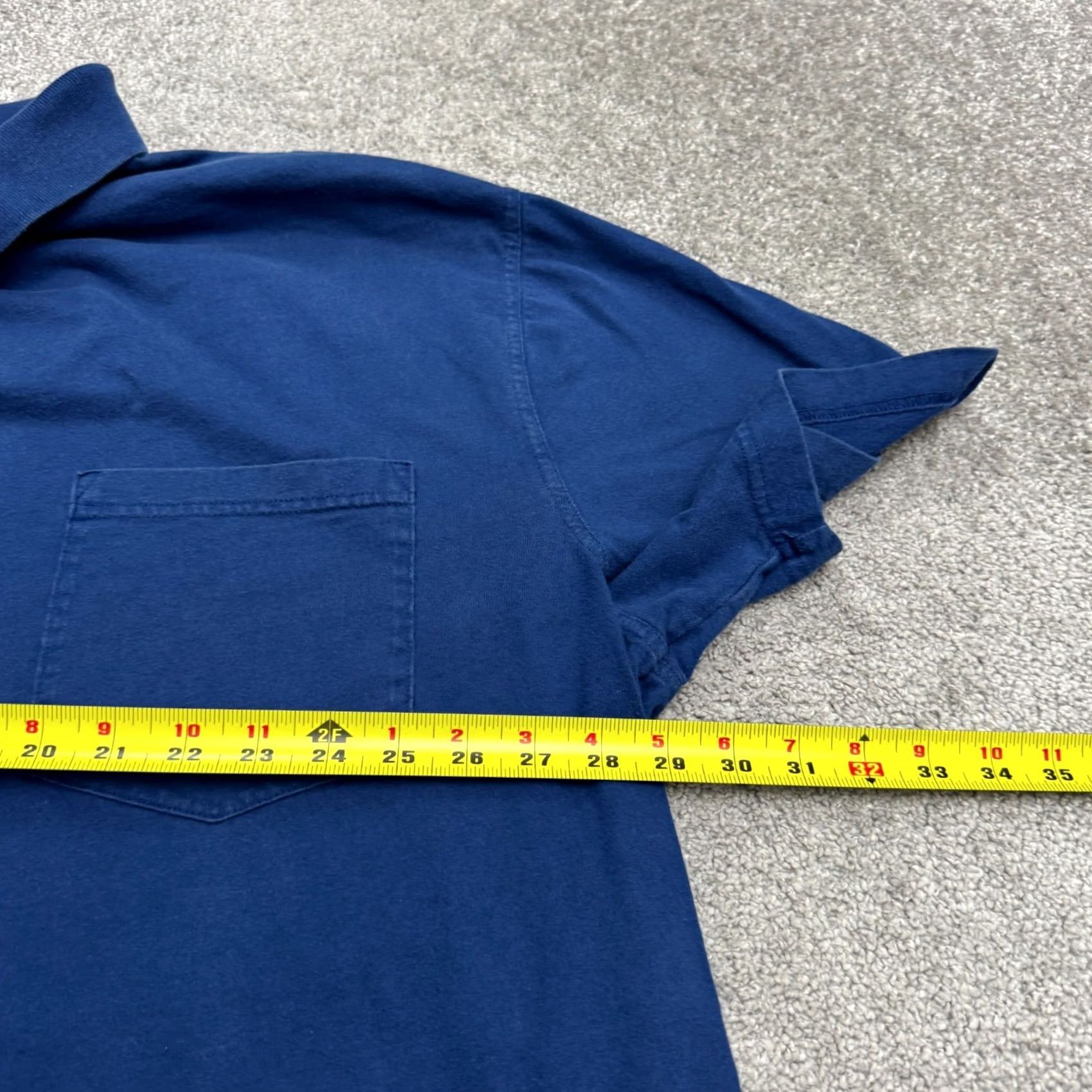 Vintage The Foundry Polo Shirt Mens 3XL Navy Blue Short Sleeve Cotton Pocket Shirt Size US XXL / EU 58 / 5 - 7 Thumbnail