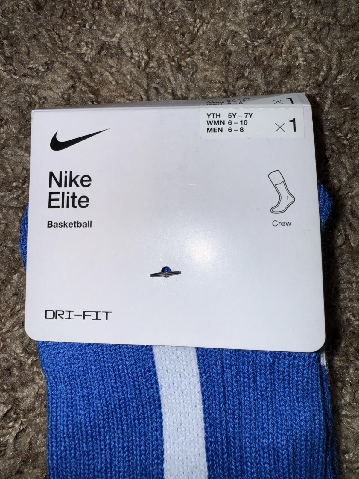 Nike Nike Elite Crew Basketball SX7622 Single Pair Sample Size US 32 / EU 48 - 2 Thumbnail
