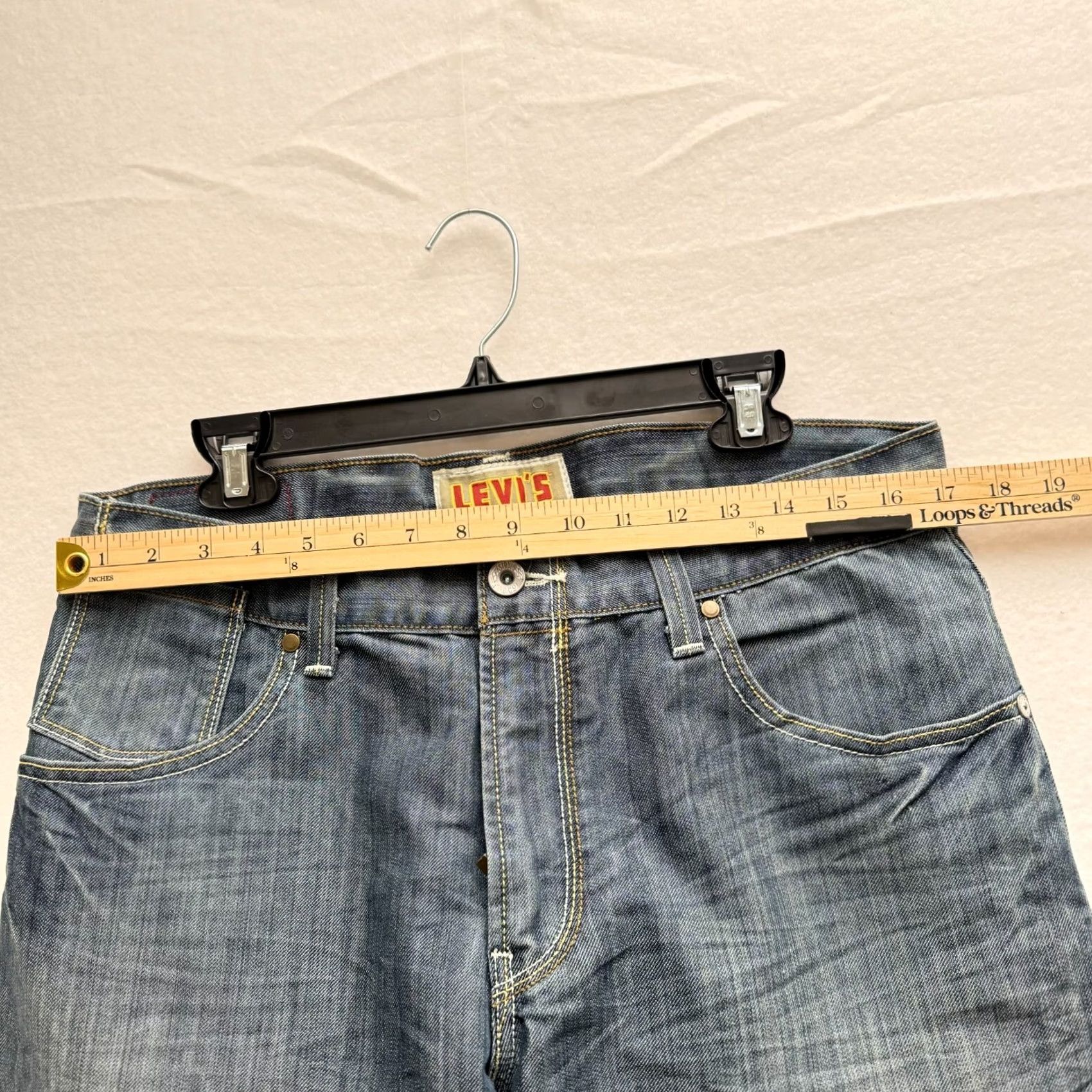 Levi's Levi's 514 Slim Straight Jeans 36x30 Denim Distressed 90s 00s Y2K Men Regular Blue Jeans Mens Size US 36 / EU 52 - 7 Thumbnail