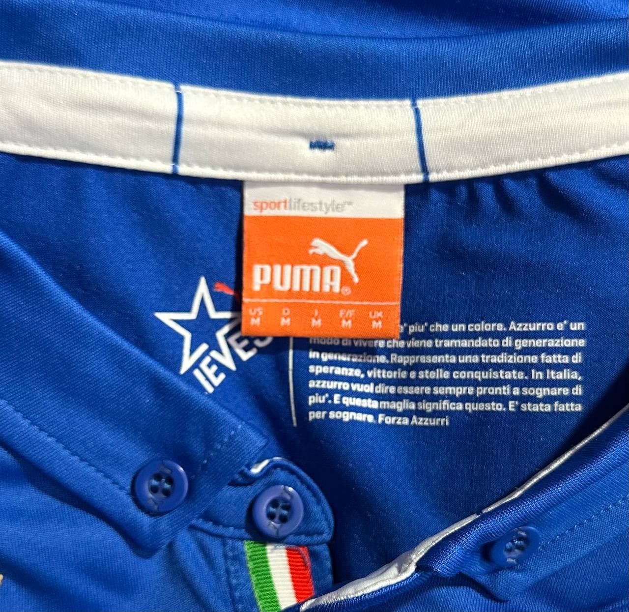 Puma Italy 2014 - 2015 Home Puma football jersey shirt soccer Size US M / EU 48-50 / 2 - 7 Thumbnail