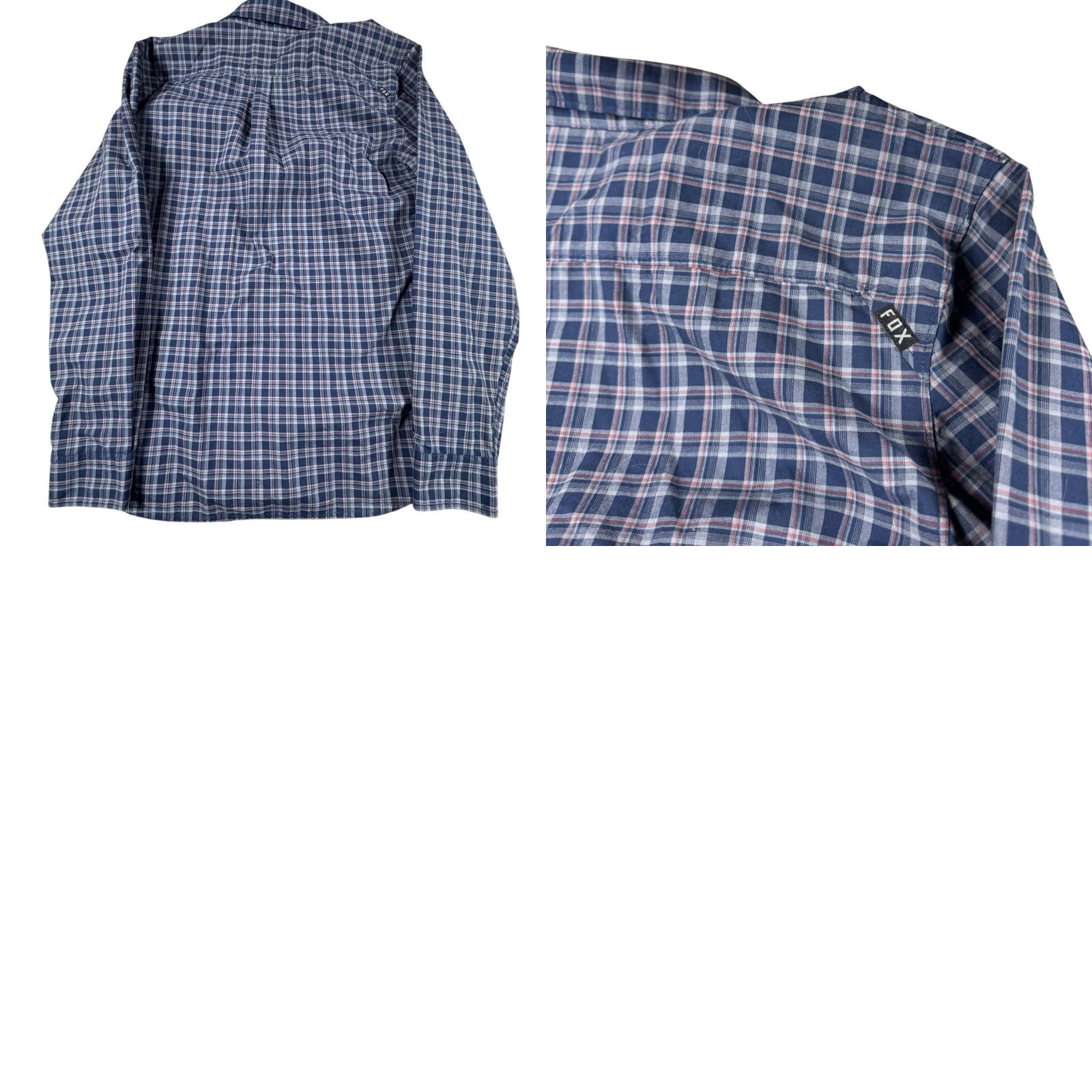 Fox Racing Fox Heritage Fox Racing Shirt Mens Large Plaid Button Up Long Sleeve Skater Utility Premium Casual Clothing Mens Size US L / EU 52-54 / 3 - 8 Thumbnail