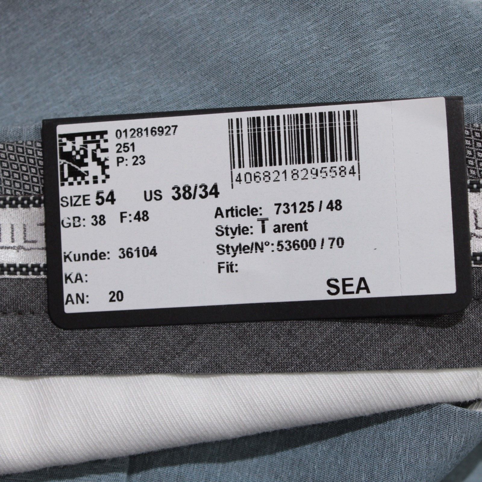 Hiltl New with tags Chino Size 38 US In Blue