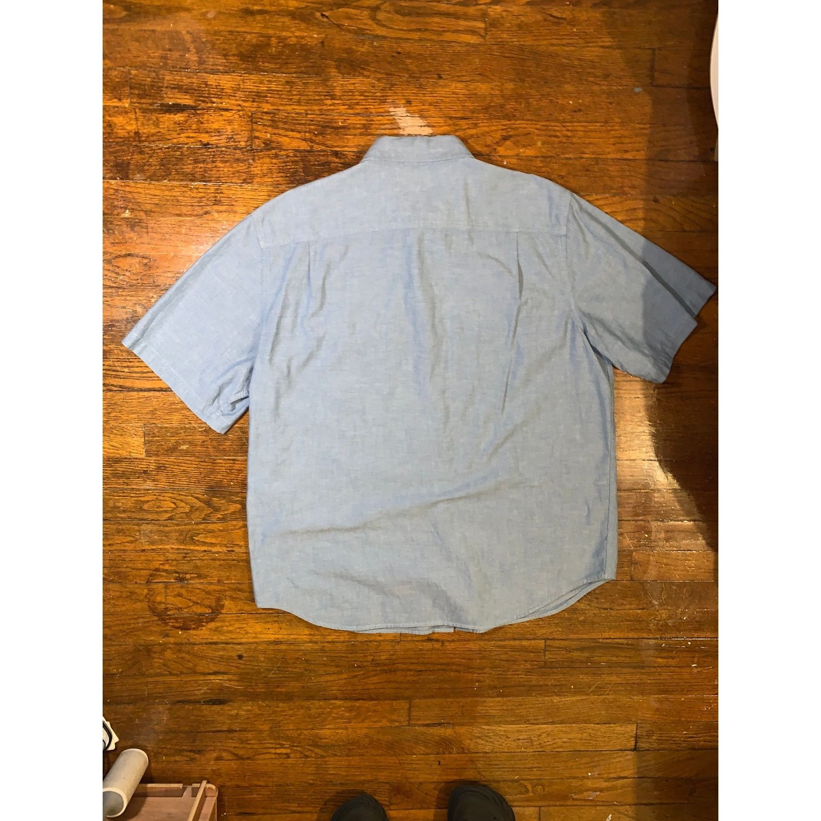 Carhartt Carhartt Light Blue Work Shirt Short Sleeve Relaxed Fit Size US XL / EU 56 / 4 - 6 Thumbnail
