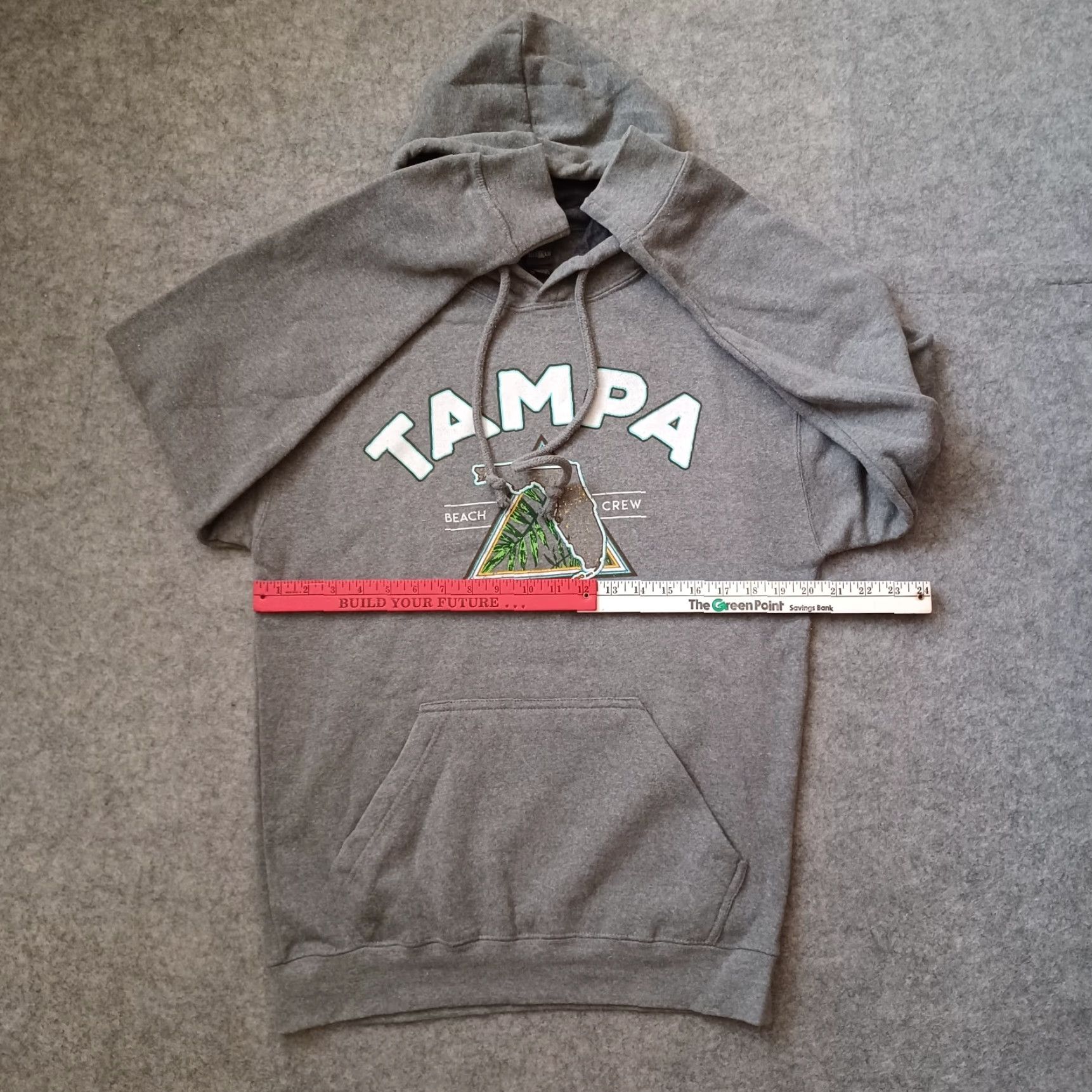 Logo 7 Tampa Florida Hoodie Mens Medium Gray Sweatshirt Tampa Beach Crew Logo Shirt Size US M / EU 48-50 / 2 - 4 Thumbnail