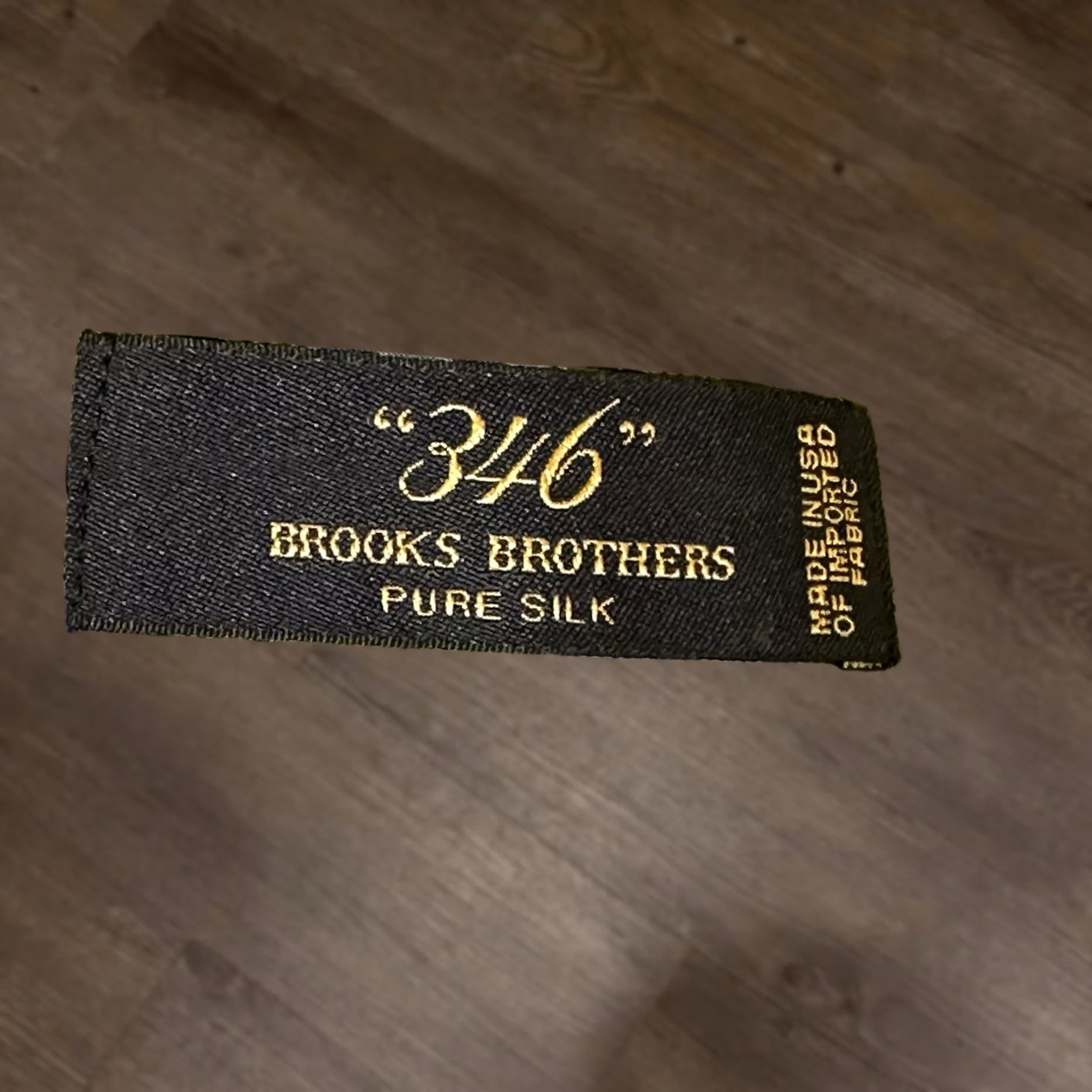 Brooks Brothers 346 Tie Men's Green Blue Striped Pure Silk Necktie Usa Made 58", Men's