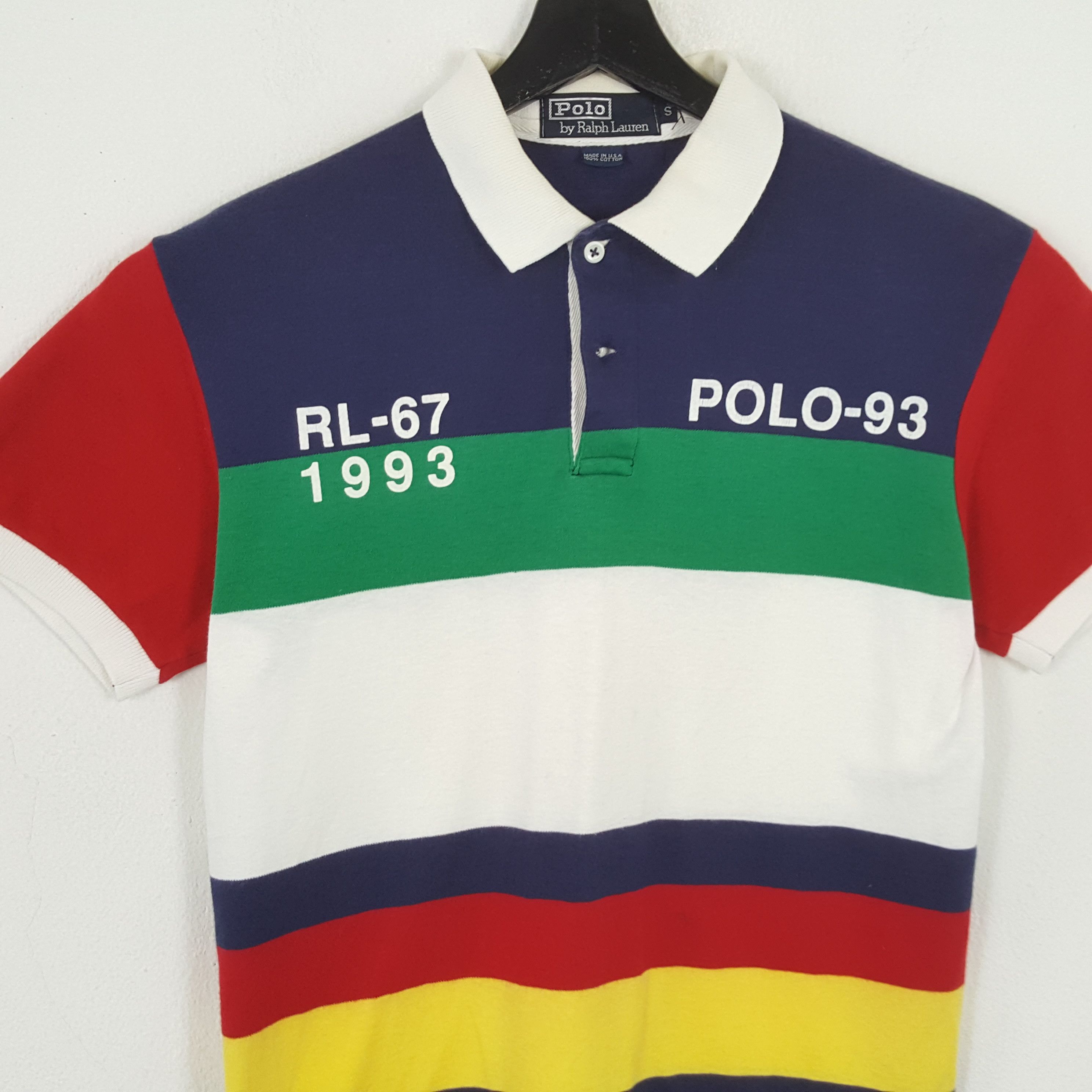Polo Ralph Lauren × Vintage POLO by RALPH LAUREN Rare Fashion Style Design Polos Size US S / EU 44-46 / 1 - 2 Thumbnail