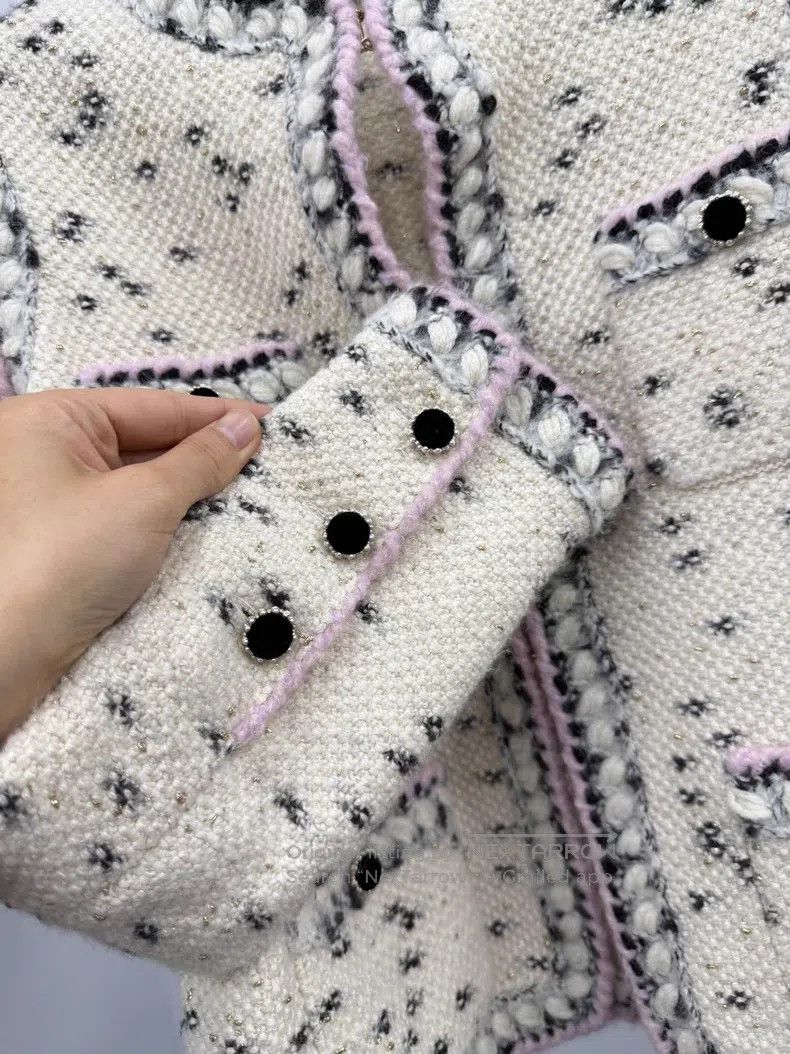 Chanel Chanel Women's Castle Series Polka Dot Cashmere Four-pocke Size XS / US 0-2 / IT 36-38 - 2 Thumbnail