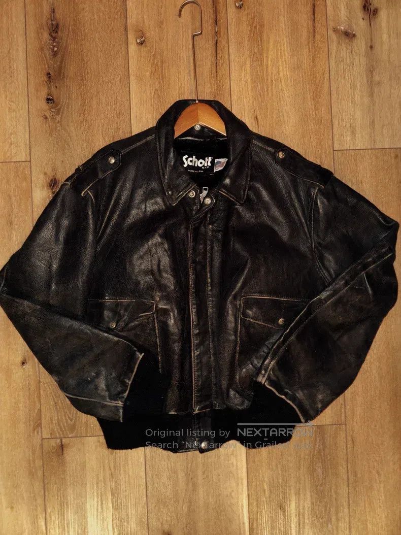 Schott Schott NYC A2 bomber jacket Size US M / EU 48-50 / 2 - 1 Thumbnail