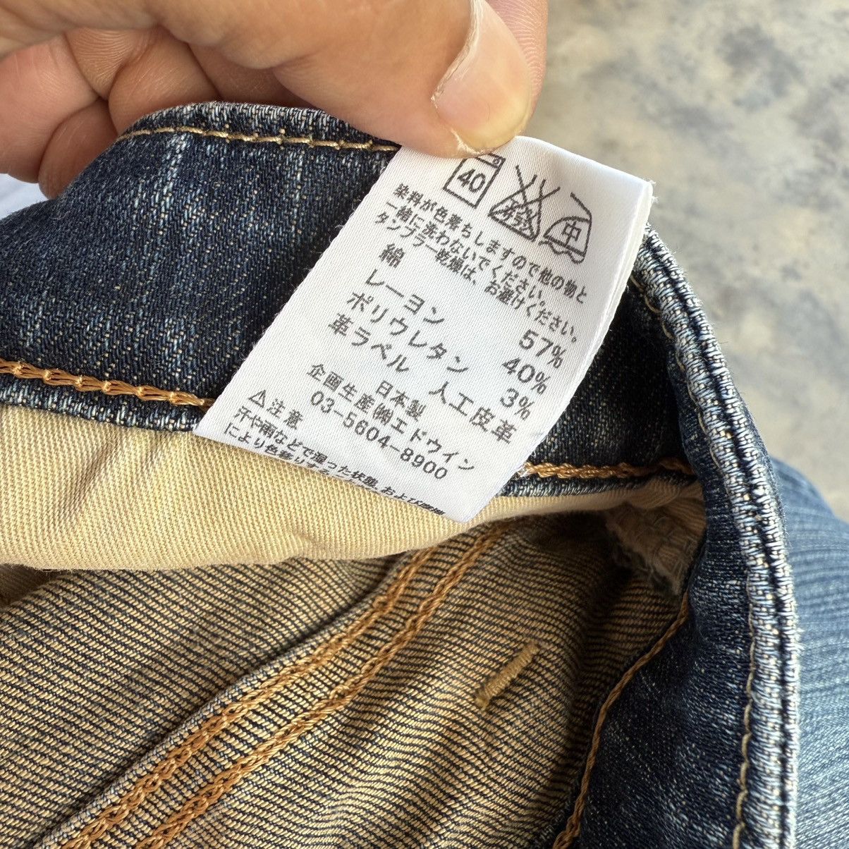 Edwin × Jean × Vintage VINTAGE EDWIN FADED JEAN RIPPED DENIM PANTS Size US 35 - 13 Thumbnail
