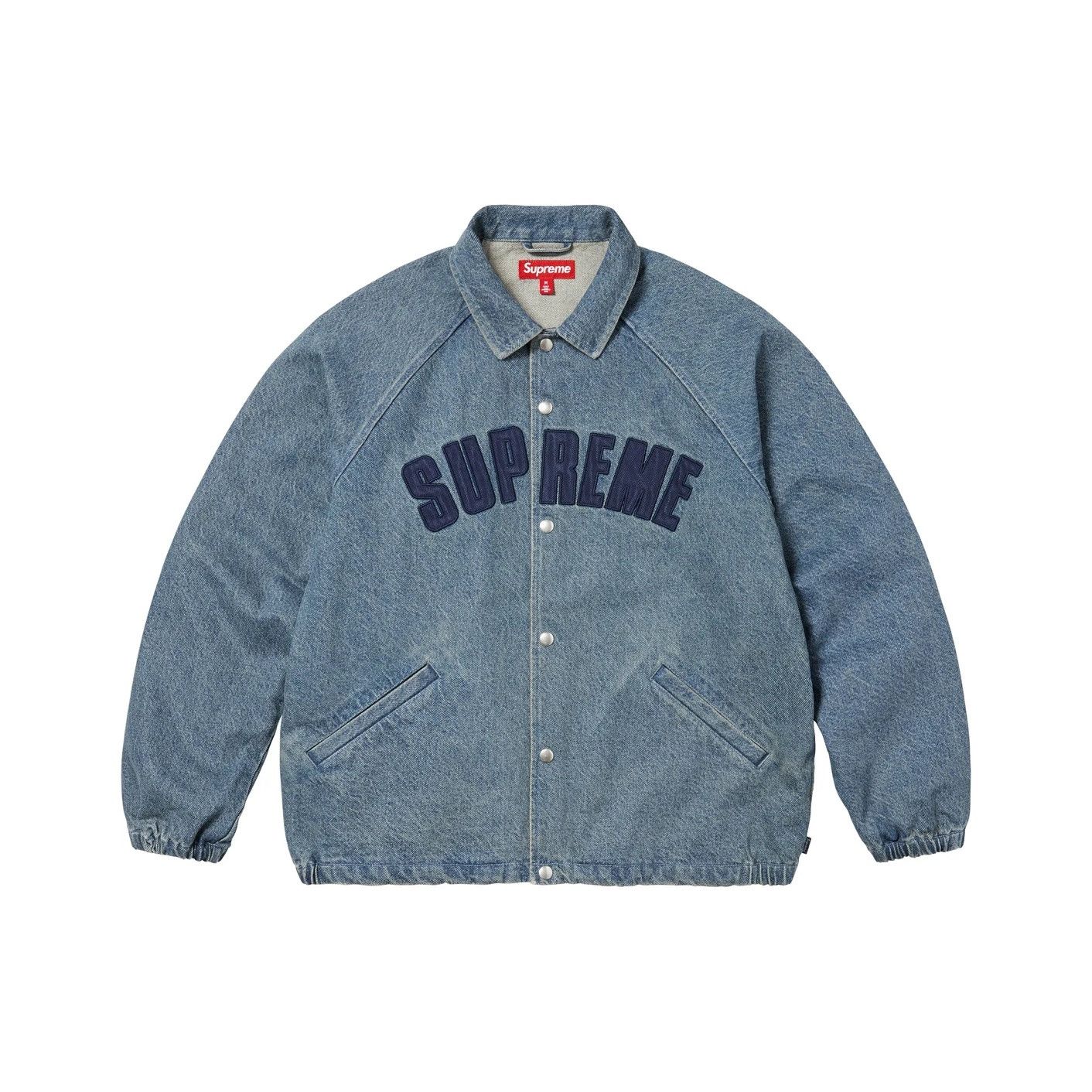 Supreme Supreme Arc Logo Denim Coaches Jacket Size XL Size US XL / EU 56 / 4 - 1 Thumbnail