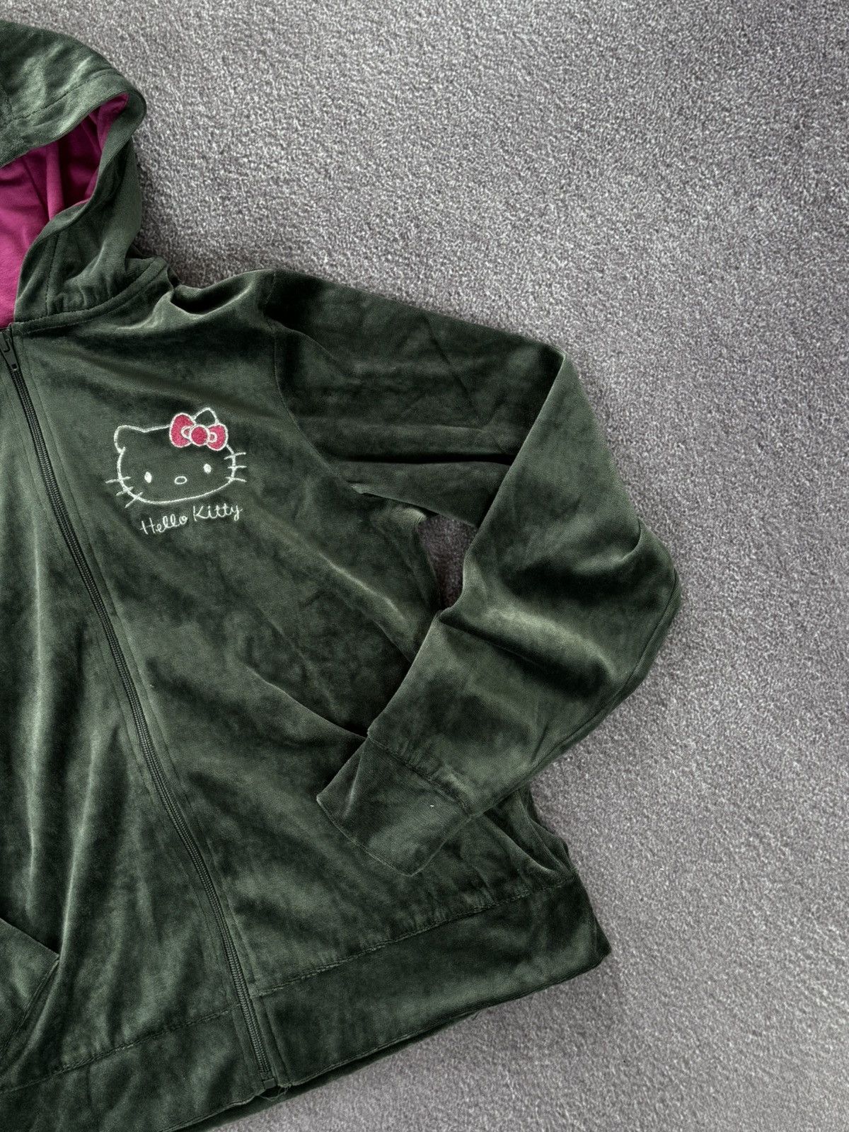 Hysteric Glamour Vintage Y2K Hello Kitty Velour Zip Up Hoodie Size M / US 6-8 / IT 42-44 - 4 Thumbnail