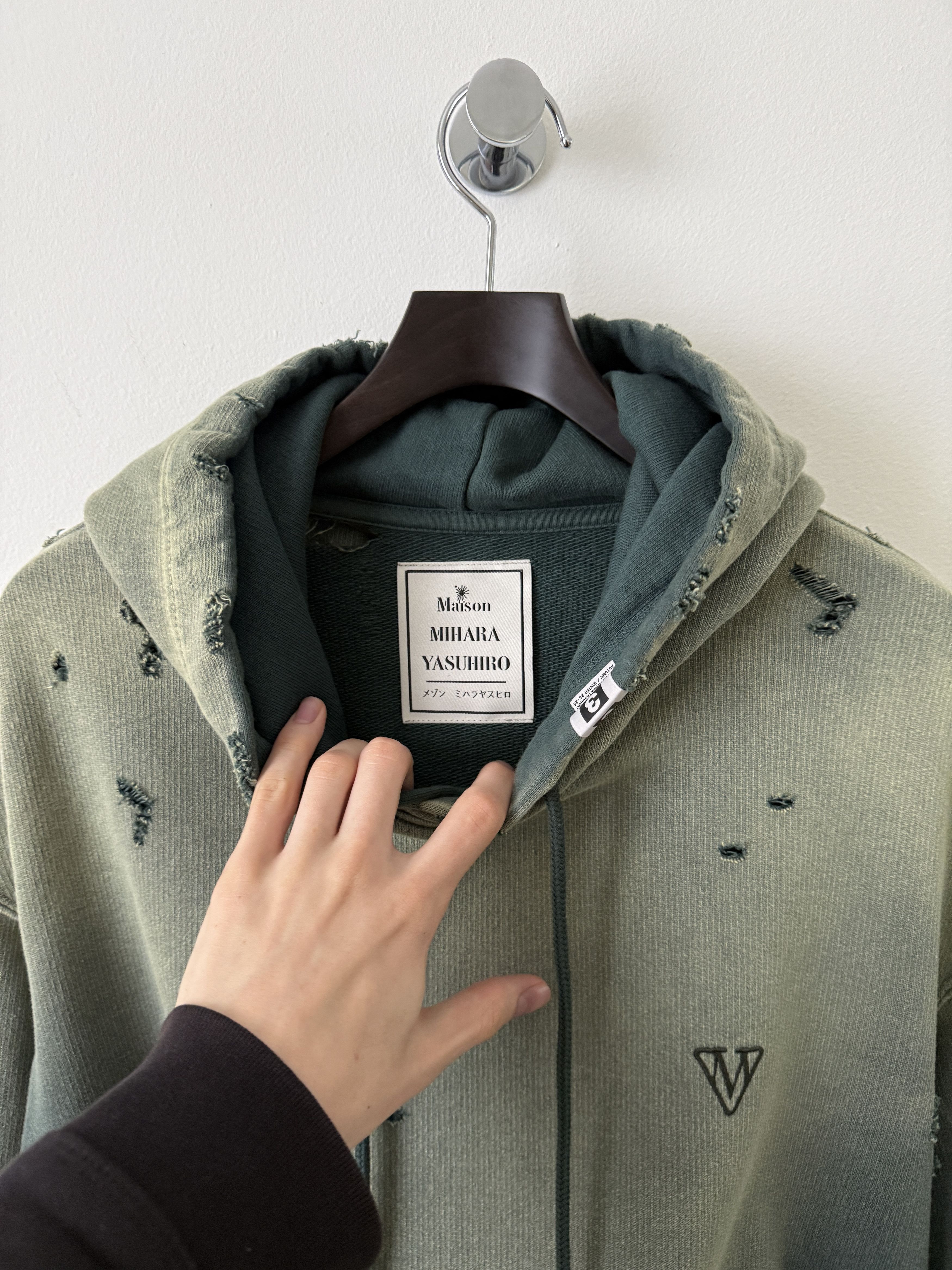 Maison MIHARA YASUHIRO Sun Faded Distressed Pullover Hoodie Size US S / EU 44-46 / 1 - 22 Thumbnail