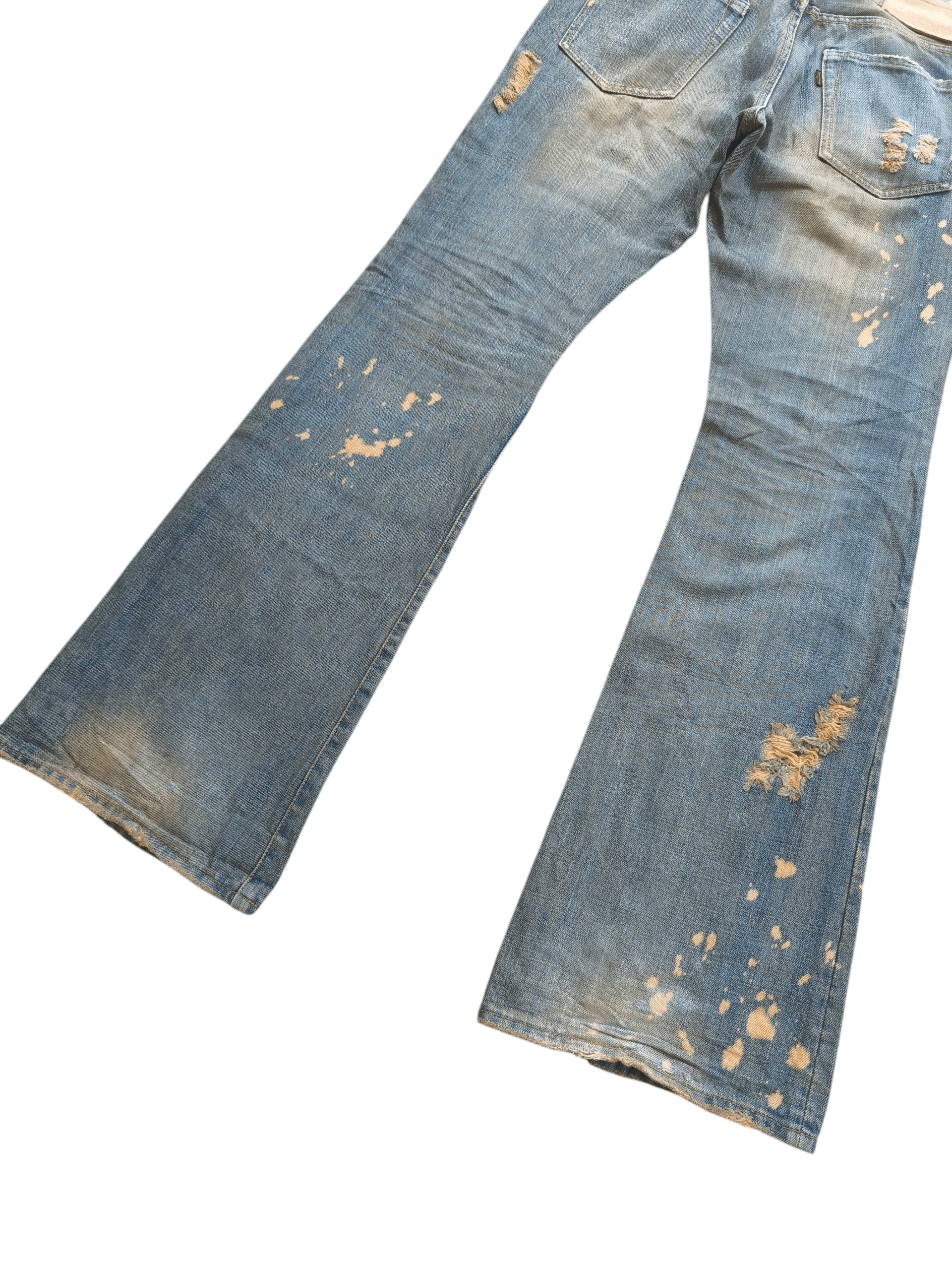 If Six Was Nine Goa Distressed mudwash flare denim Size US 32 / EU 48 - 5 Thumbnail