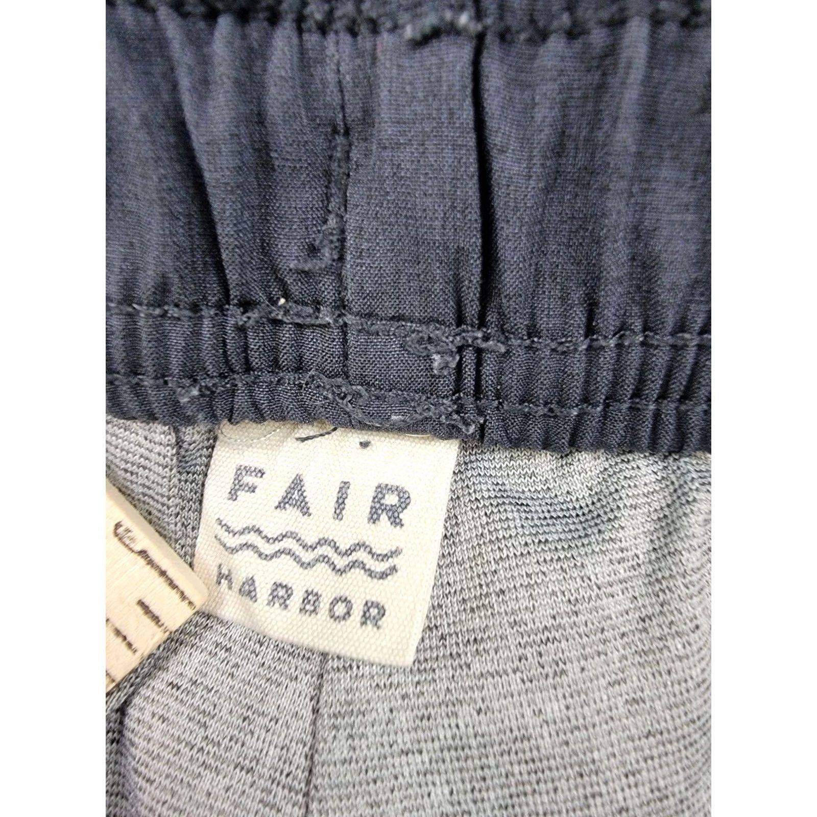 Vintage Fair Harbor Shorts Mens 3XL Blue The One Short Lined Comfort Athleisure Beach Bermuda Pocket Zip Back Logo Drawstring Elastic Waist Size US 39 - 4 Thumbnail