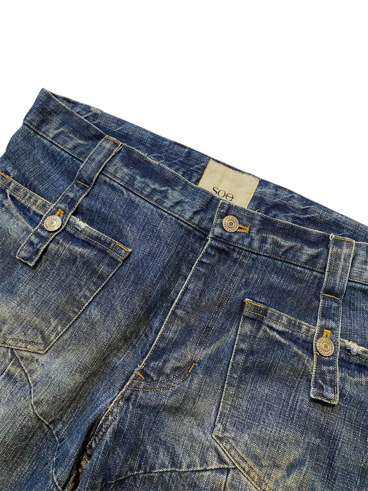 If Six Was Nine × Japanese Brand × Soe Japanese Brand SOE Spring Summer 2005 Denim Pants Size US 33 - 7 Thumbnail