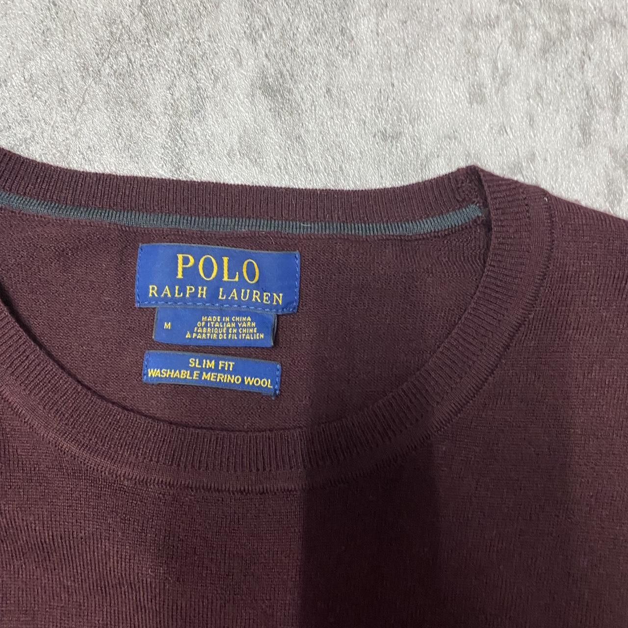 Polo Ralph Lauren Burgundy Polo Ralph Lauren crewneck sweater Size US M / EU 48-50 / 2 - 3 Thumbnail