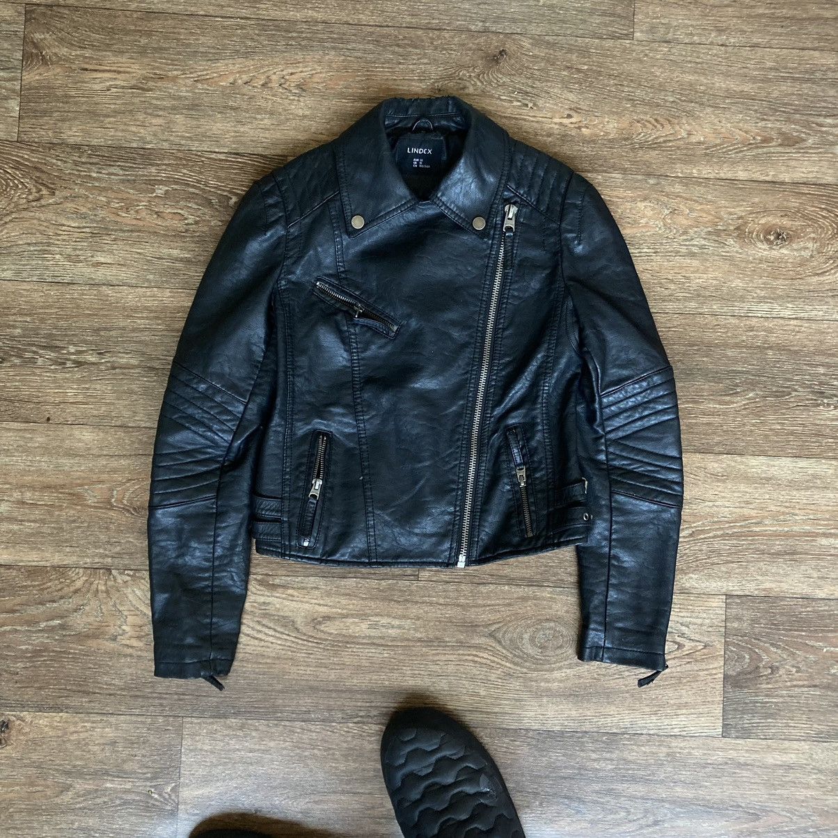 Hysteric Glamour × Le Grande Bleu (L.G.B.) Vintage Avant Garde Punk leather jacket Y2K style Size M / US 6-8 / IT 42-44 - 2 Thumbnail