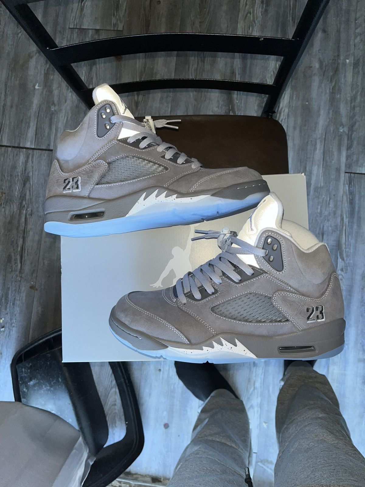 Jordan Brand Air jordan retro 5 “wolf grey” Size US 9.5 / EU 42-43 - 2 Thumbnail