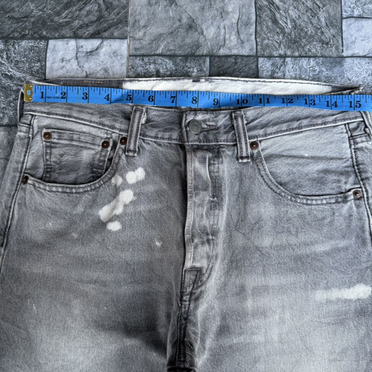 Levi's Levi's 501 Button Fly Faded Black Denim Jean Pants W30 Size US 30 / EU 46 - 6 Thumbnail