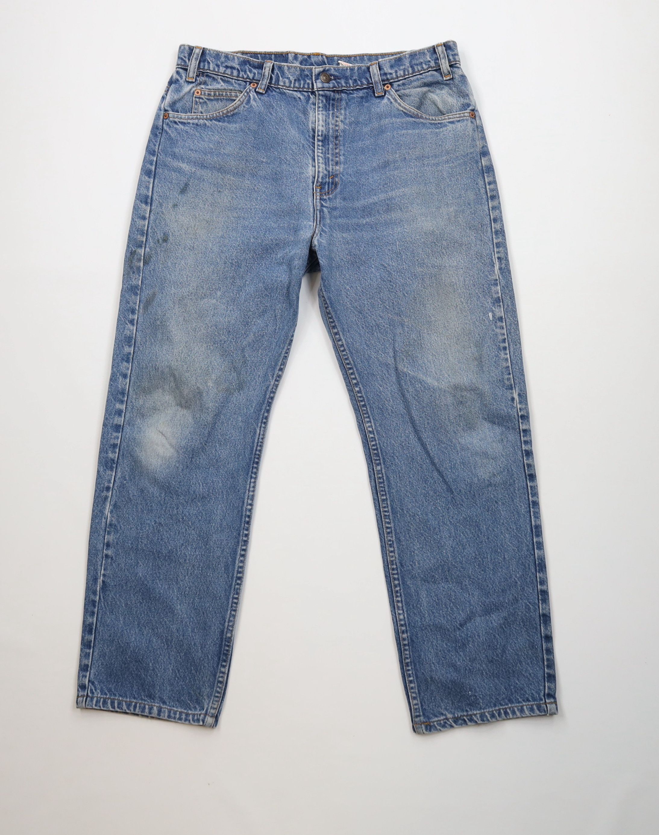 Levi's Vintage 90s Levis 505 Orange Tab Regular Fit Denim Jeans Size US 34 / EU 50 - 1 Thumbnail