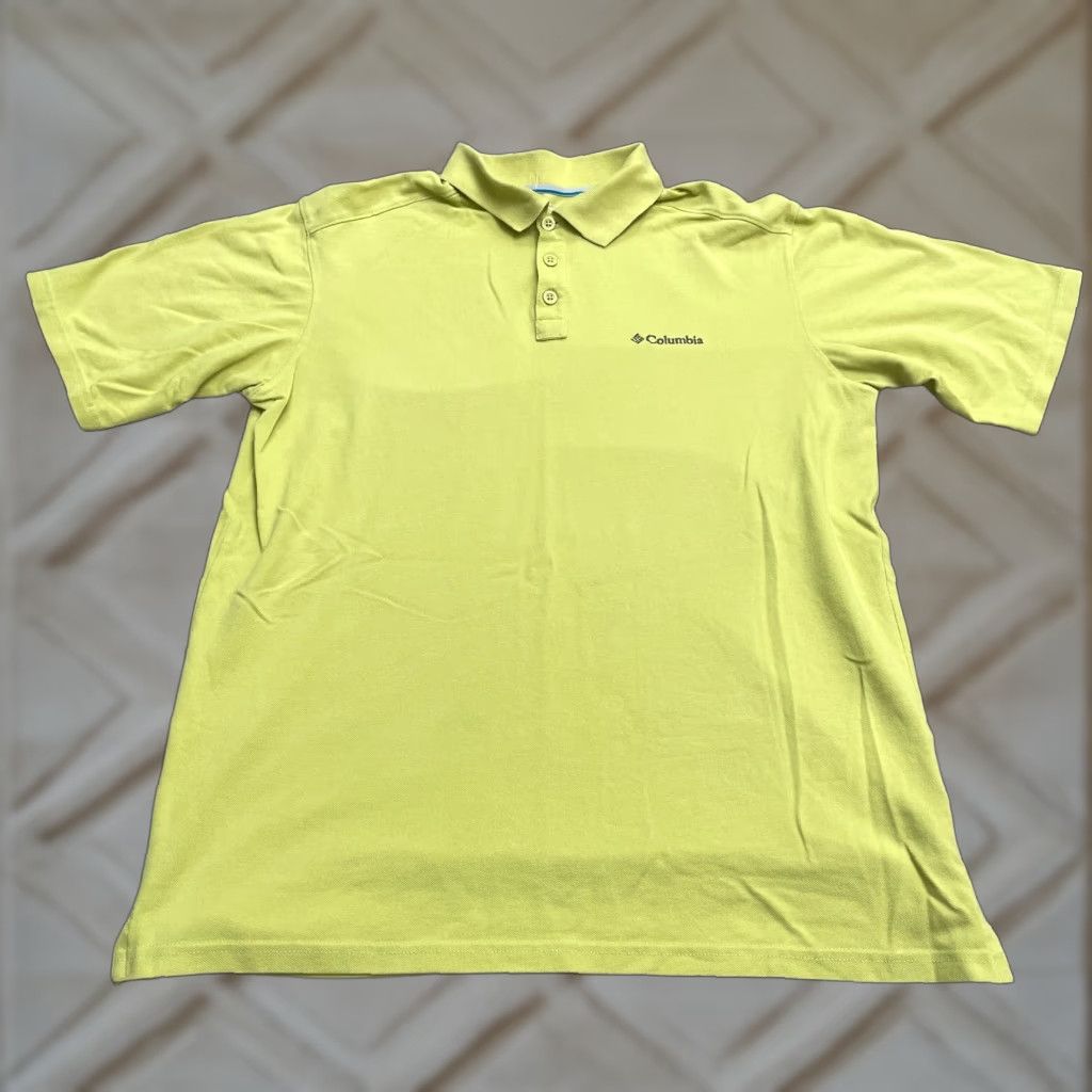 Vintage Columbia Omni Wick Polo Shirt Mens Medium Green Short Sleeve Outdoor Active Fish Polo Shirt Size US M / EU 48-50 / 2 - 1 Thumbnail