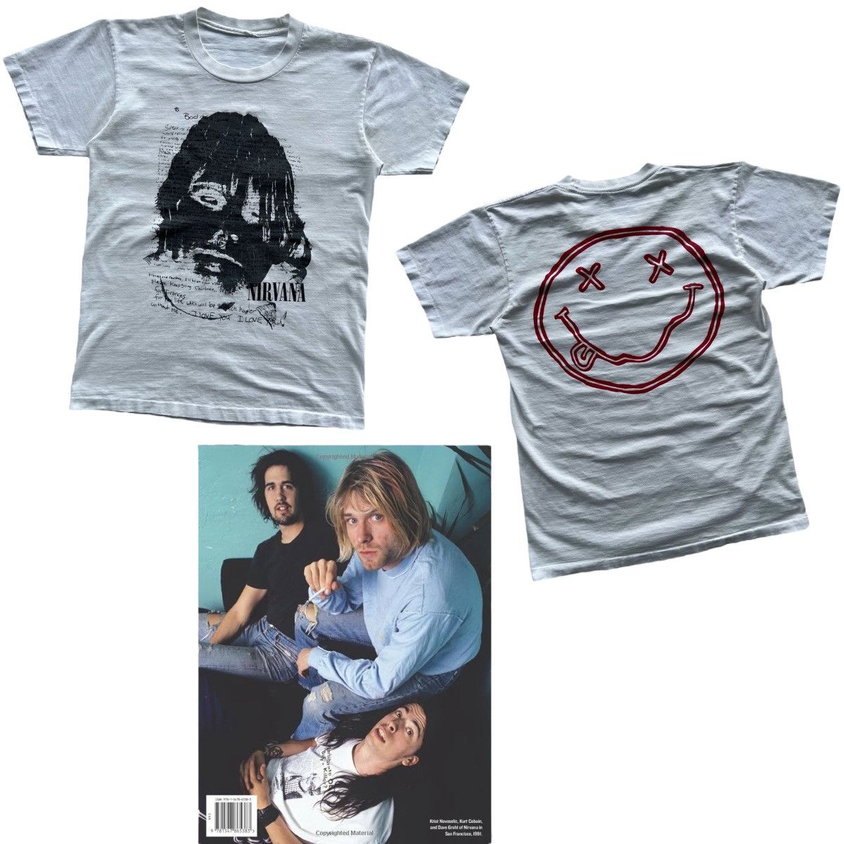 Band Tees × Nirvana 🔥Nirvana Vintage Single Stitch Kurt Cobain Grunge Rock Bang Size US XS / EU 42 / 0 - 1 Thumbnail