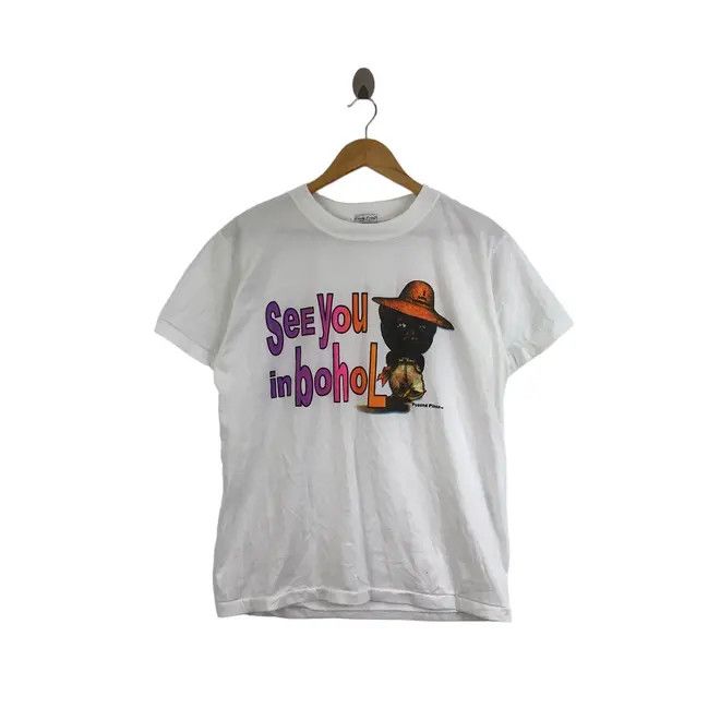 Vintage Vintage 90’ BOHOL ISLAND PHILIPPINES Art Hand Made Tee Shirt Size M / US 6-8 / IT 42-44 - 1 Thumbnail