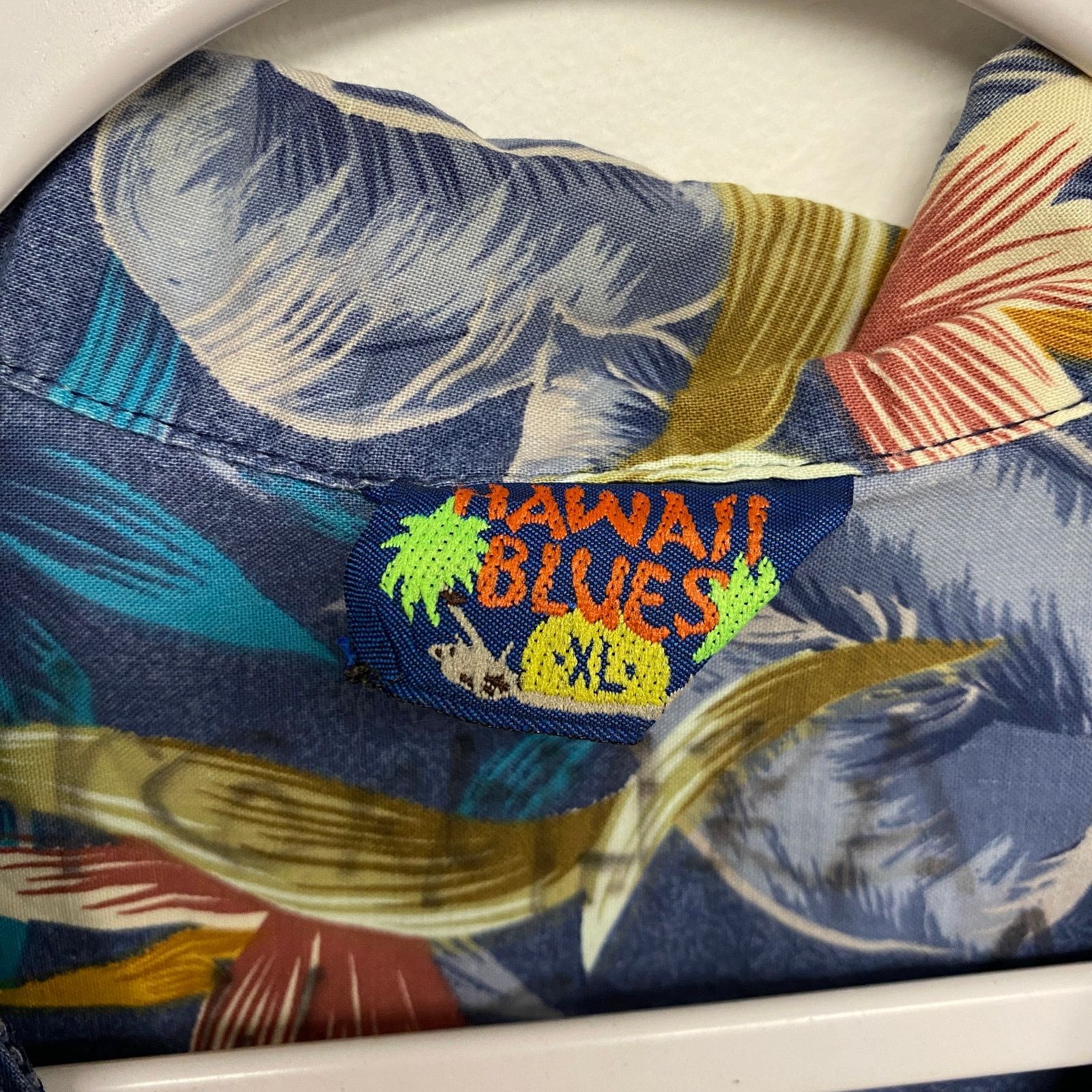 Other Vintage Hawaii Blues Tropical Floral Short Sleeve Button Up Size US XL / EU 56 / 4 - 3 Thumbnail