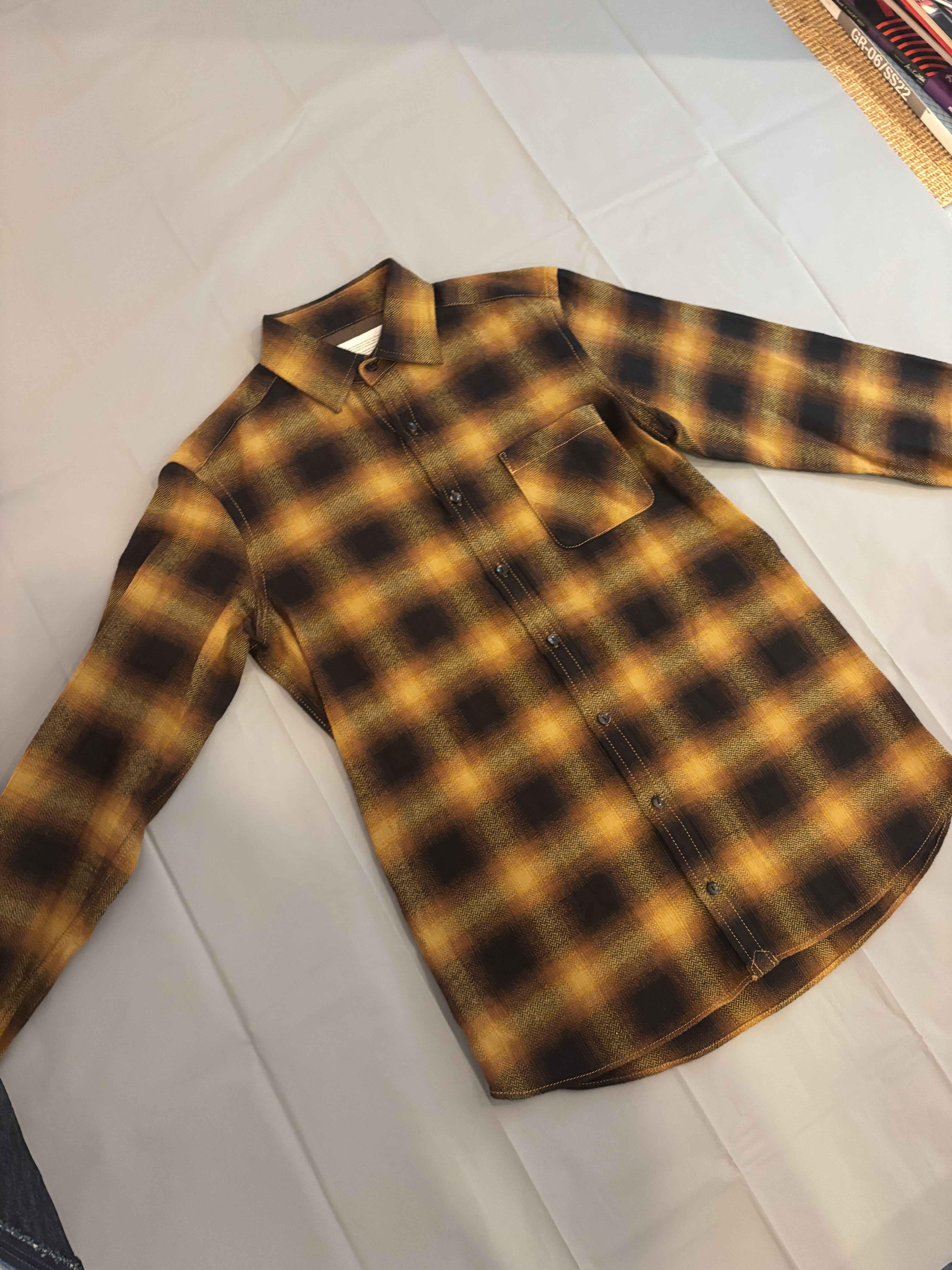 Kolor Chemise à carreaux orange et noir Kolor Japon en tbe Size US M / EU 48-50 / 2 - 2 Thumbnail