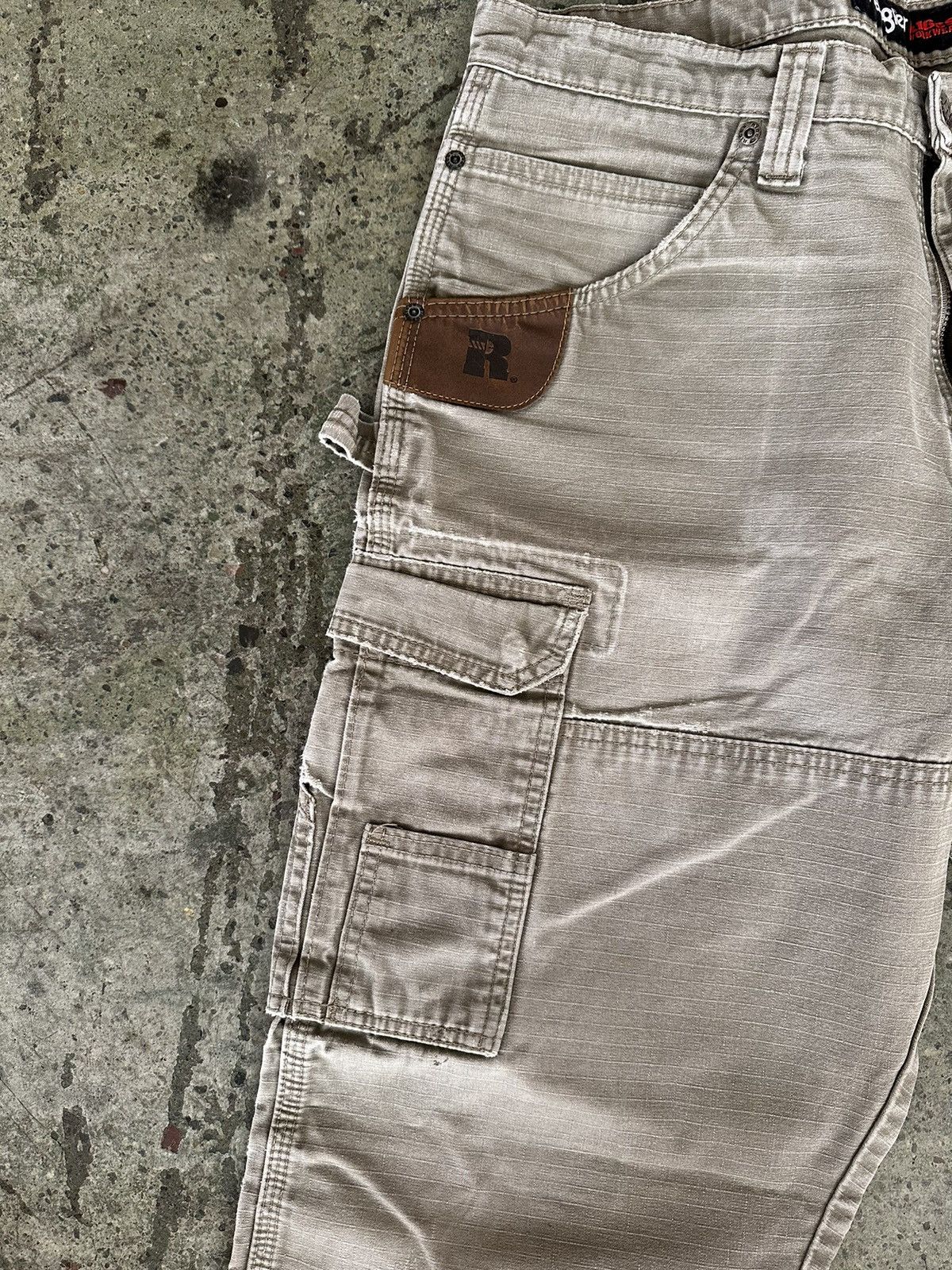 Vintage × Wrangler Vintage Wrangler Riggs Workwear Cargo Pants Size US 34 / EU 50 - 2 Thumbnail