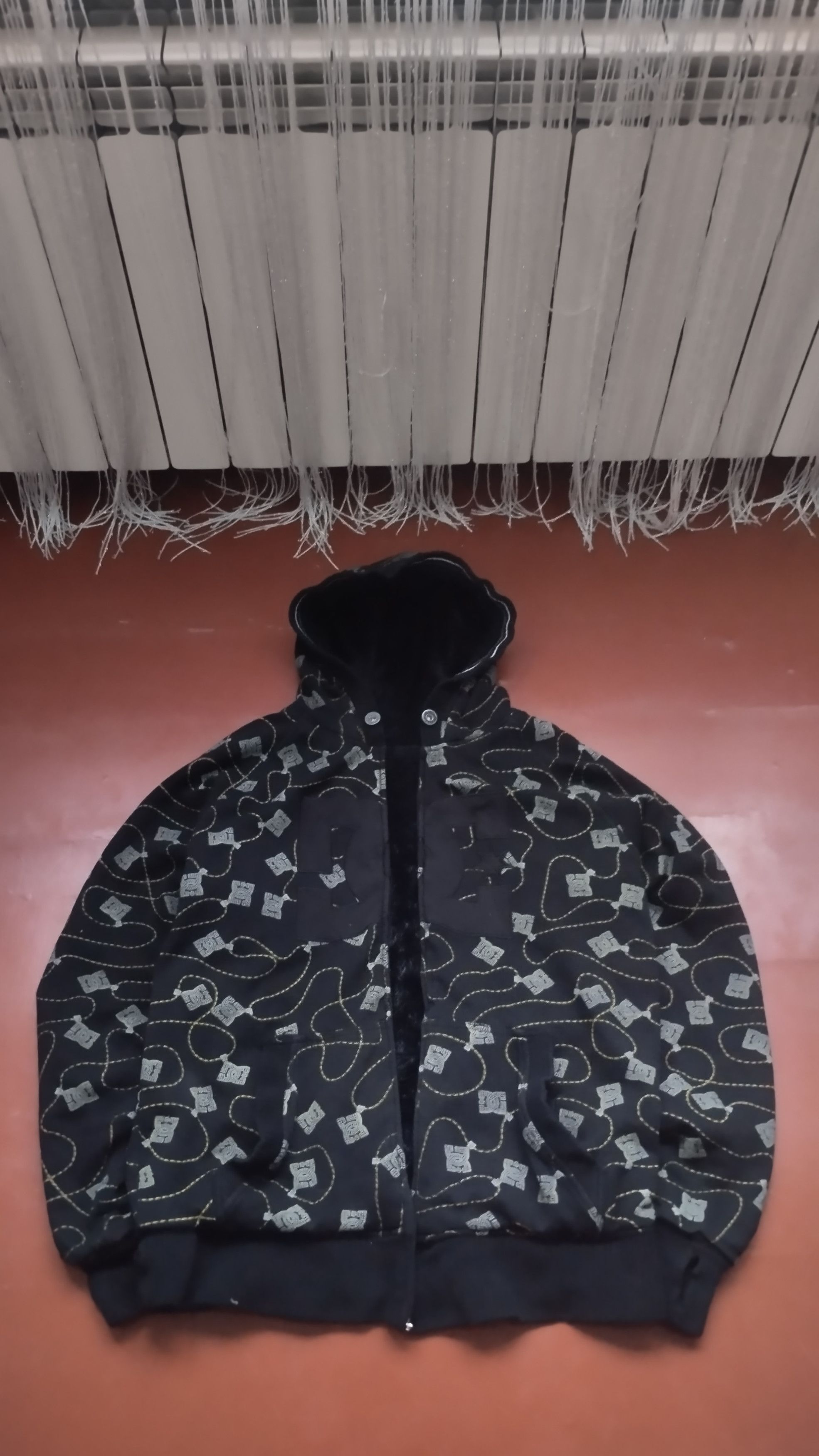 DC × Vintage RARE Vintage Y2K Rap Double Sided DC Hoodie Monogram Sherpa Size US L / EU 52-54 / 3 - 1 Thumbnail