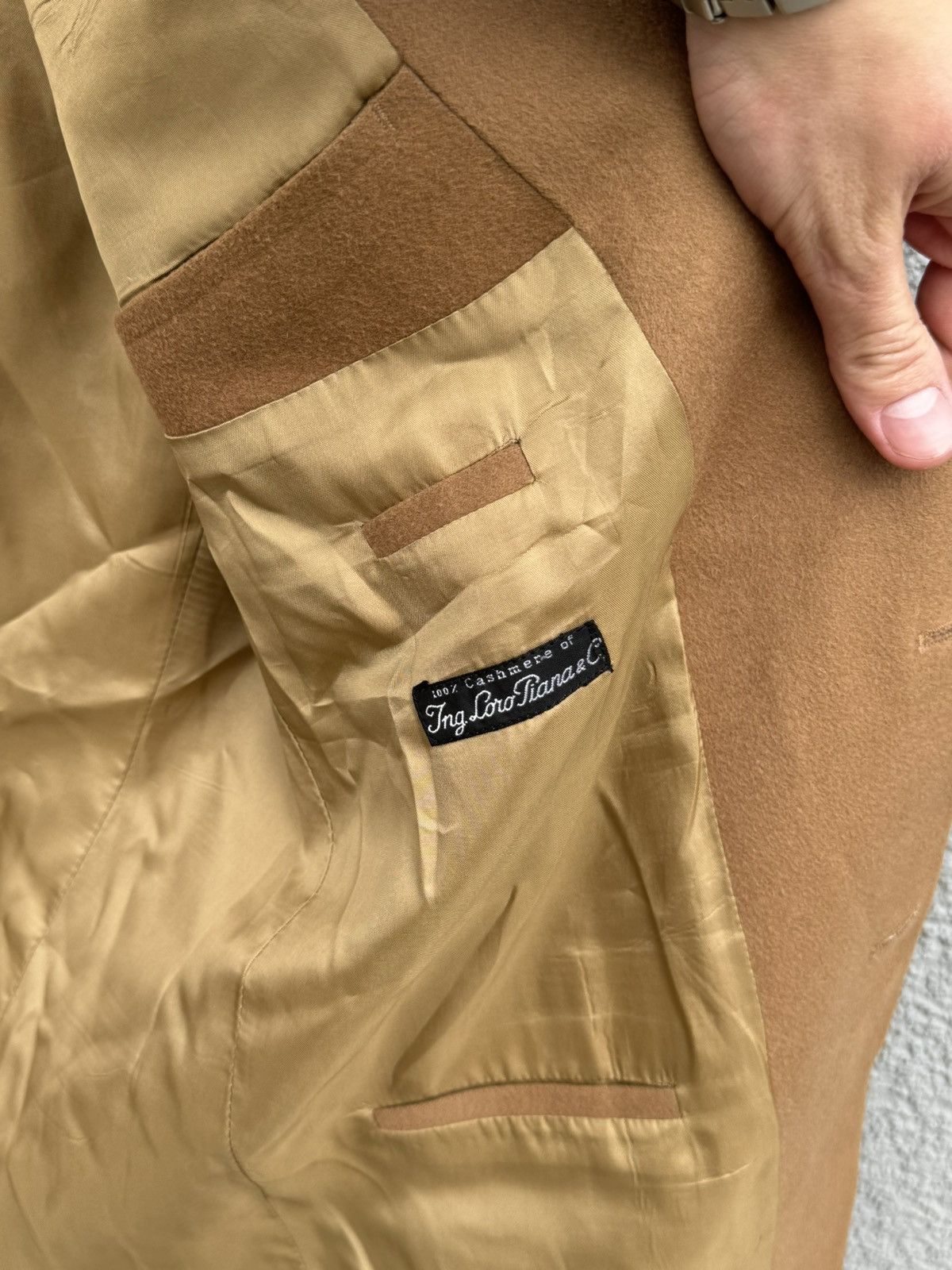 Hugo Boss × Loro Piana VINTAGE HUGO BOSS MANTEL LORO PIANA CASHMERE BLAZER Size US L / EU 52-54 / 3 - 9 Thumbnail