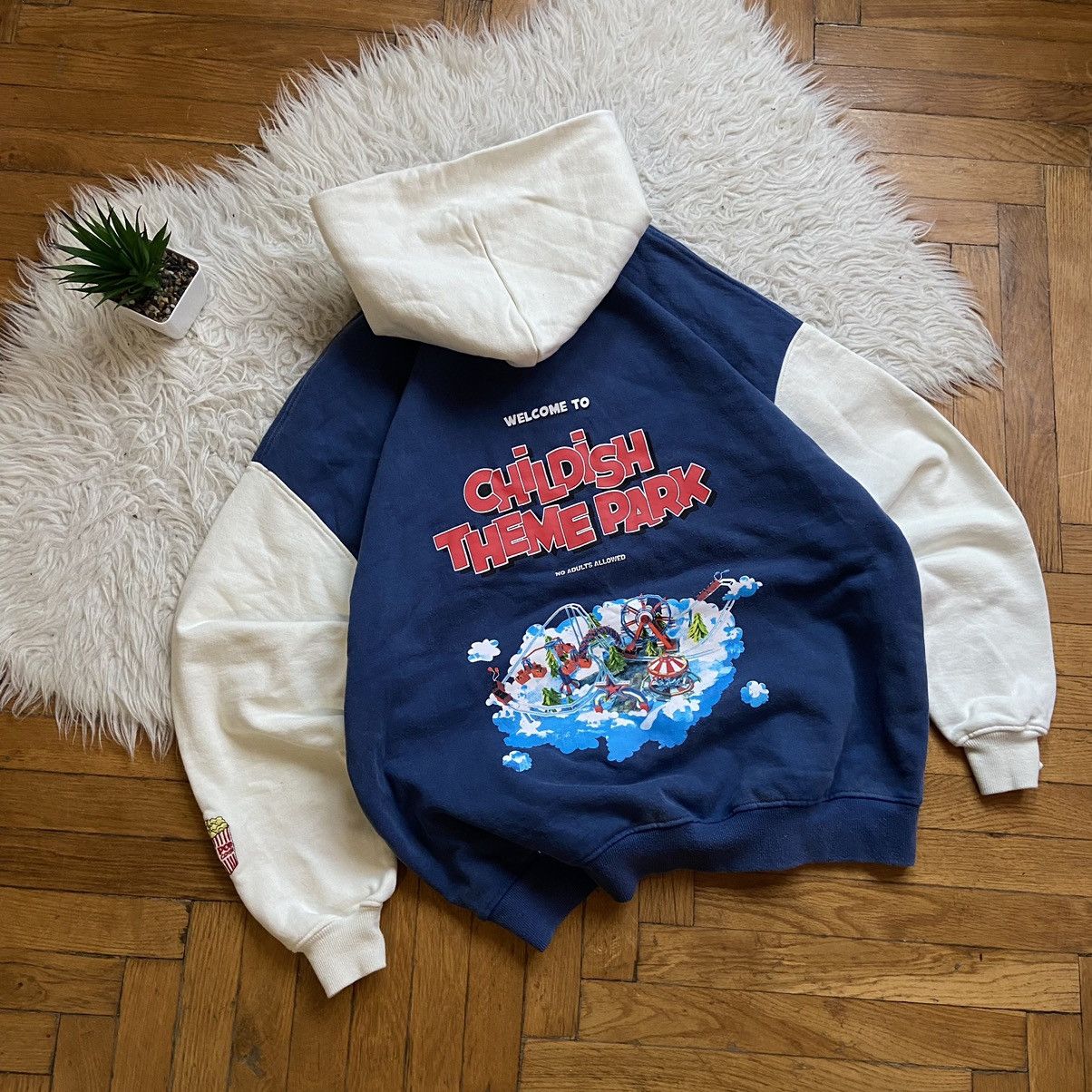 CHILDS × Vintage 📌 Vintage Baggy Childish Theme Park Skategang Hoodie Size US M / EU 48-50 / 2 - 2 Thumbnail