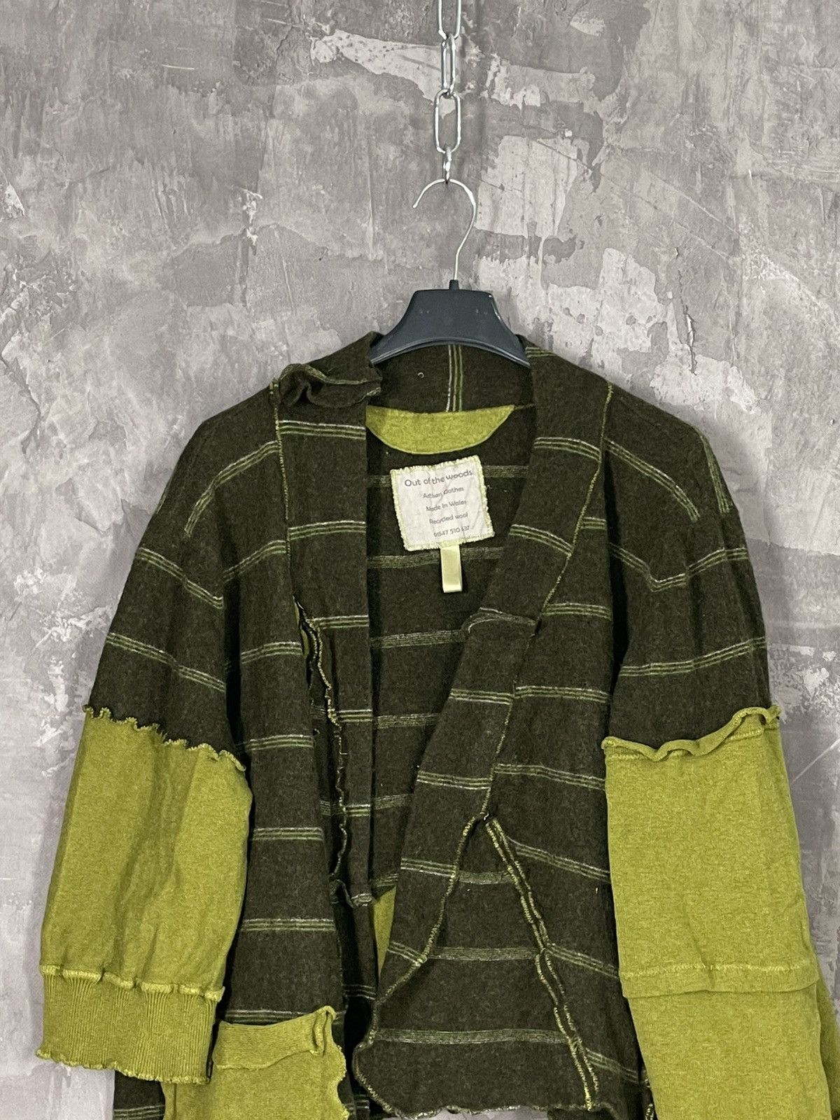 Japanese Brand Avant Garde Y2K Out Of The Woods Green Sweater Size M / US 6-8 / IT 42-44 - 2 Thumbnail