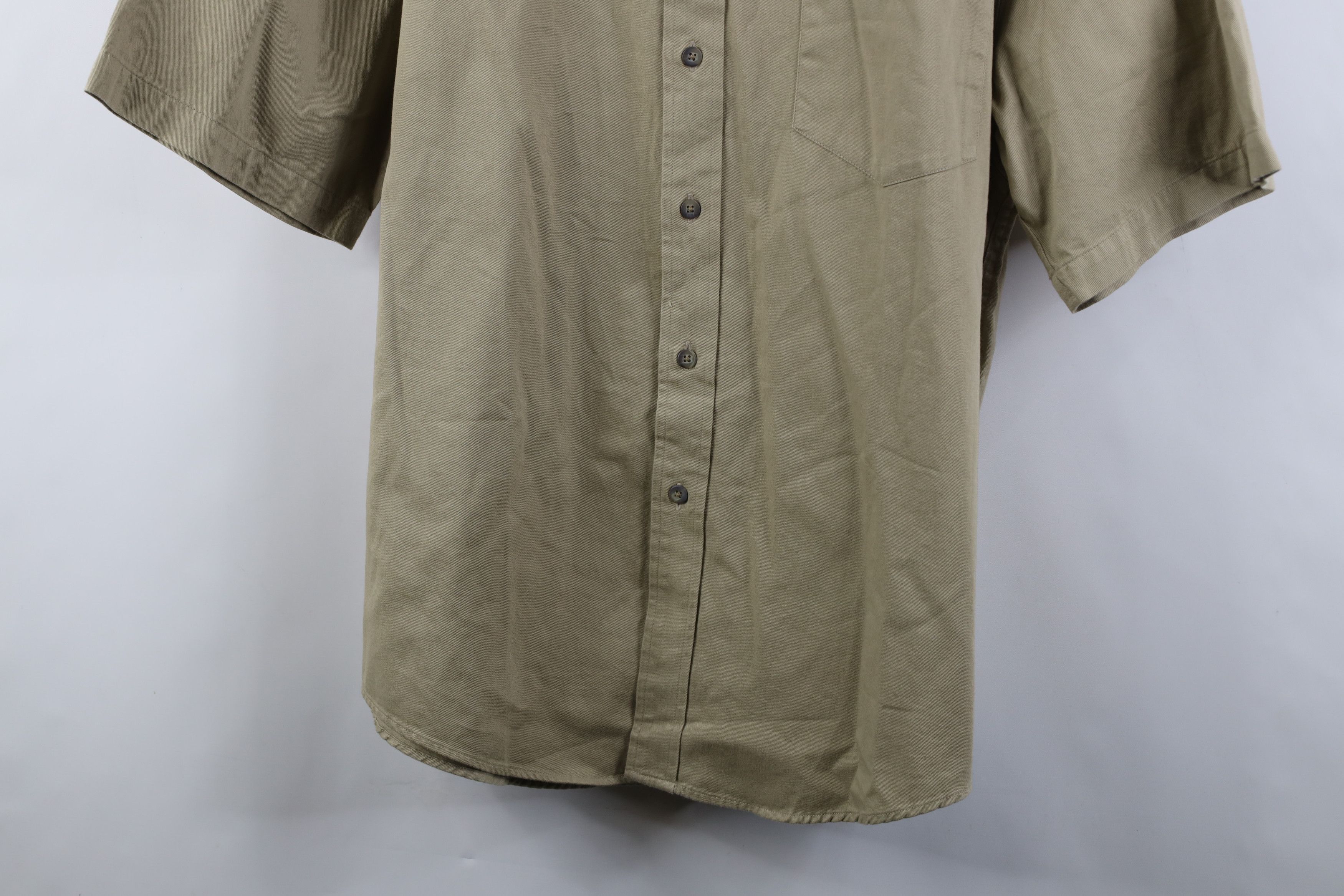 Eddie Bauer Deadstock Vintage 90s Eddie Bauer Short Sleeve Button Shirt Size US XL / EU 56 / 4 - 3 Thumbnail
