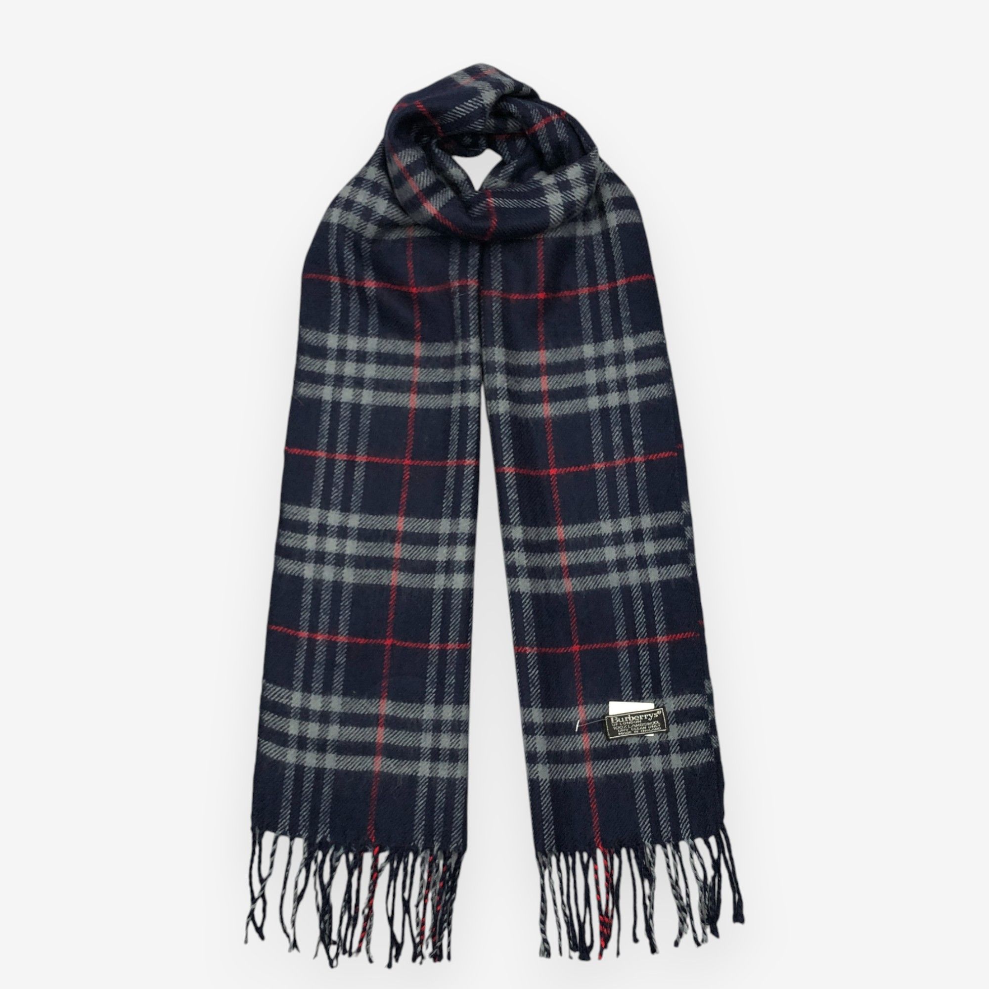 Burberry Vintage Burberry Scarf Muffler Wool Nova Check Scarves Size ONE SIZE - 1 Thumbnail