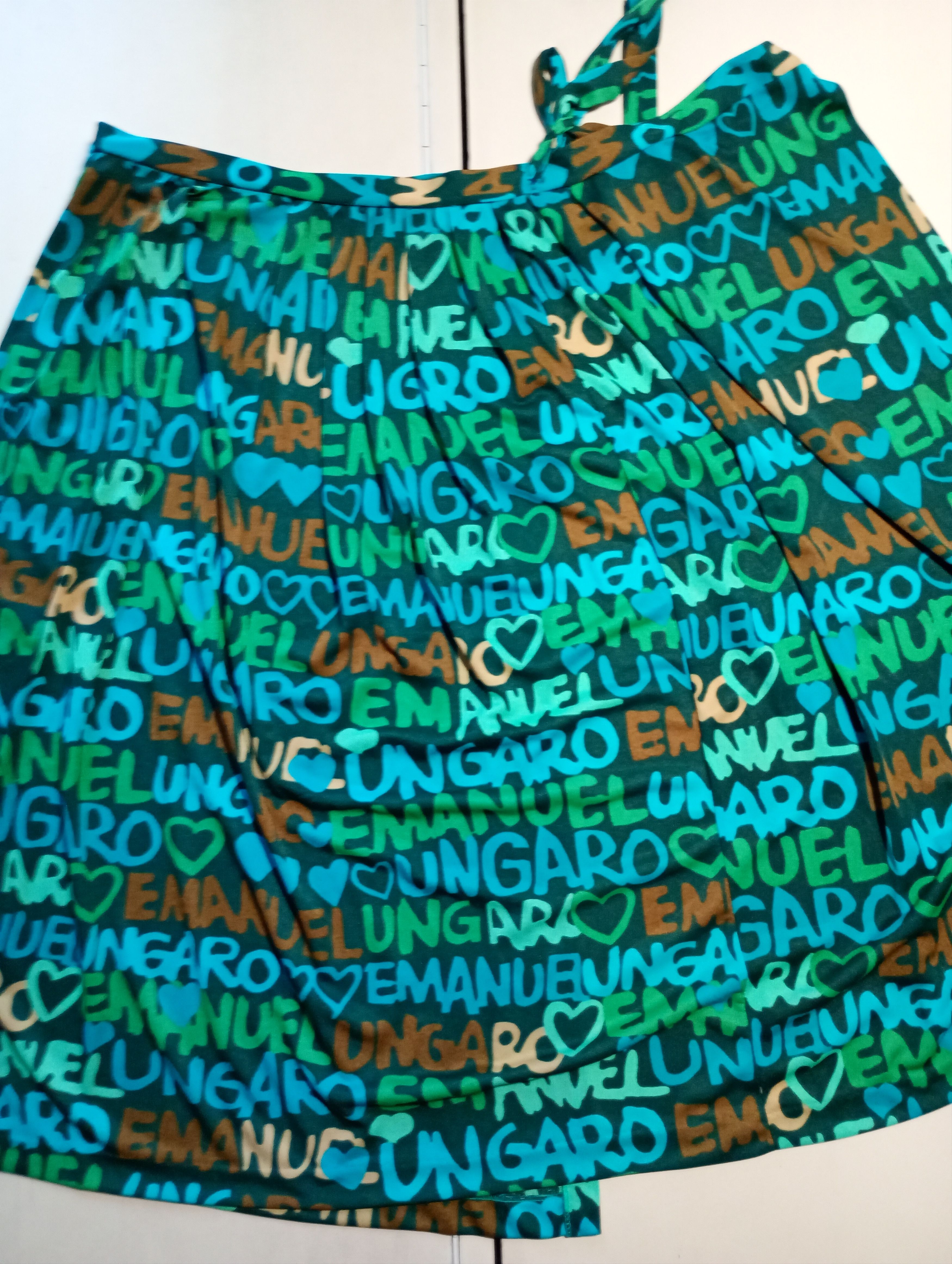 Emanuel Ungaro Emanuel Ungaro Pareo Monogram Skirt Vintage Size 30" / US 8 / IT 44 - 11 Thumbnail