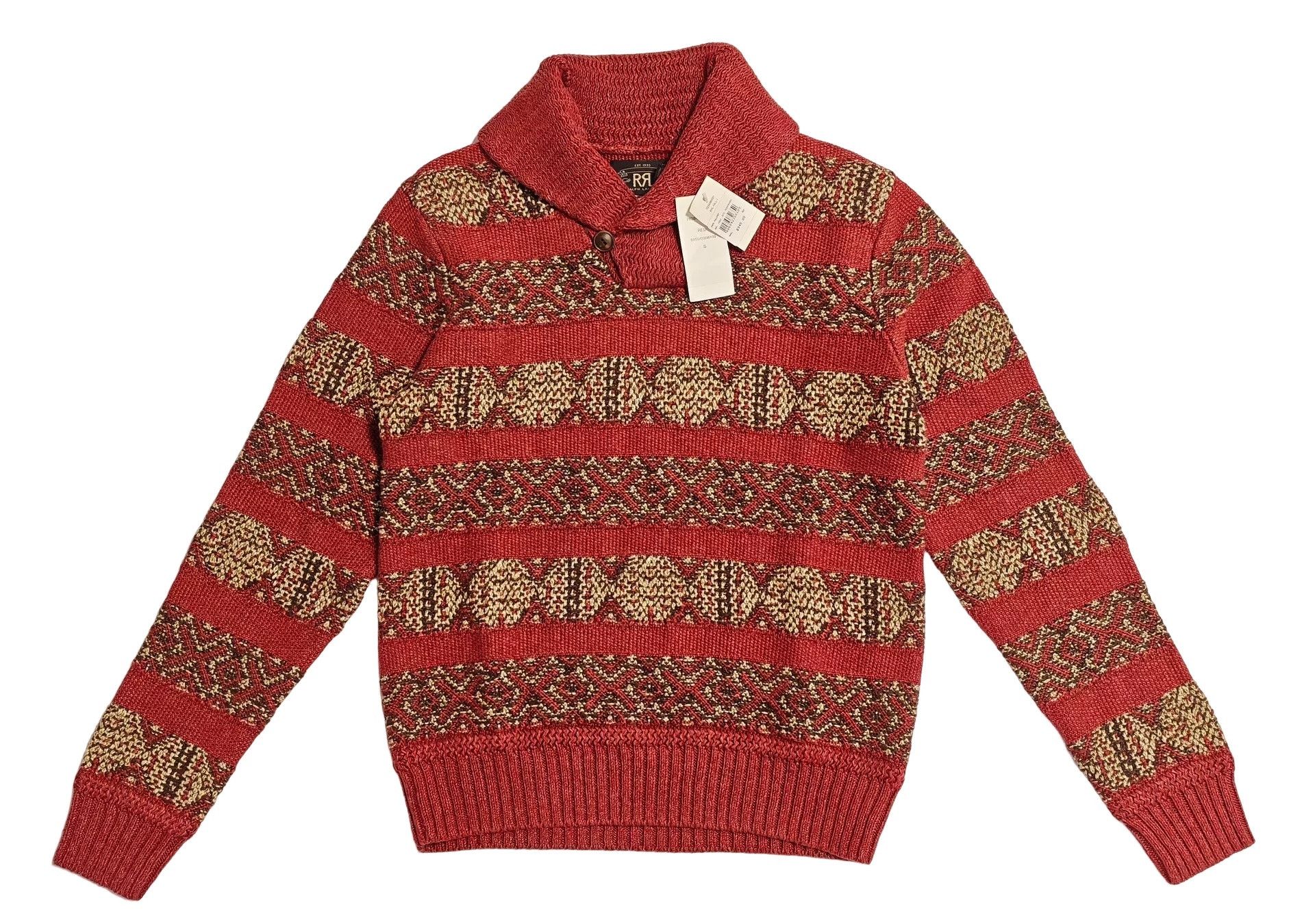 RRL Ralph Lauren RRL Fair Isle Shawl Collar Sweater Size S Size US S / EU 44-46 / 1 - 1 Thumbnail
