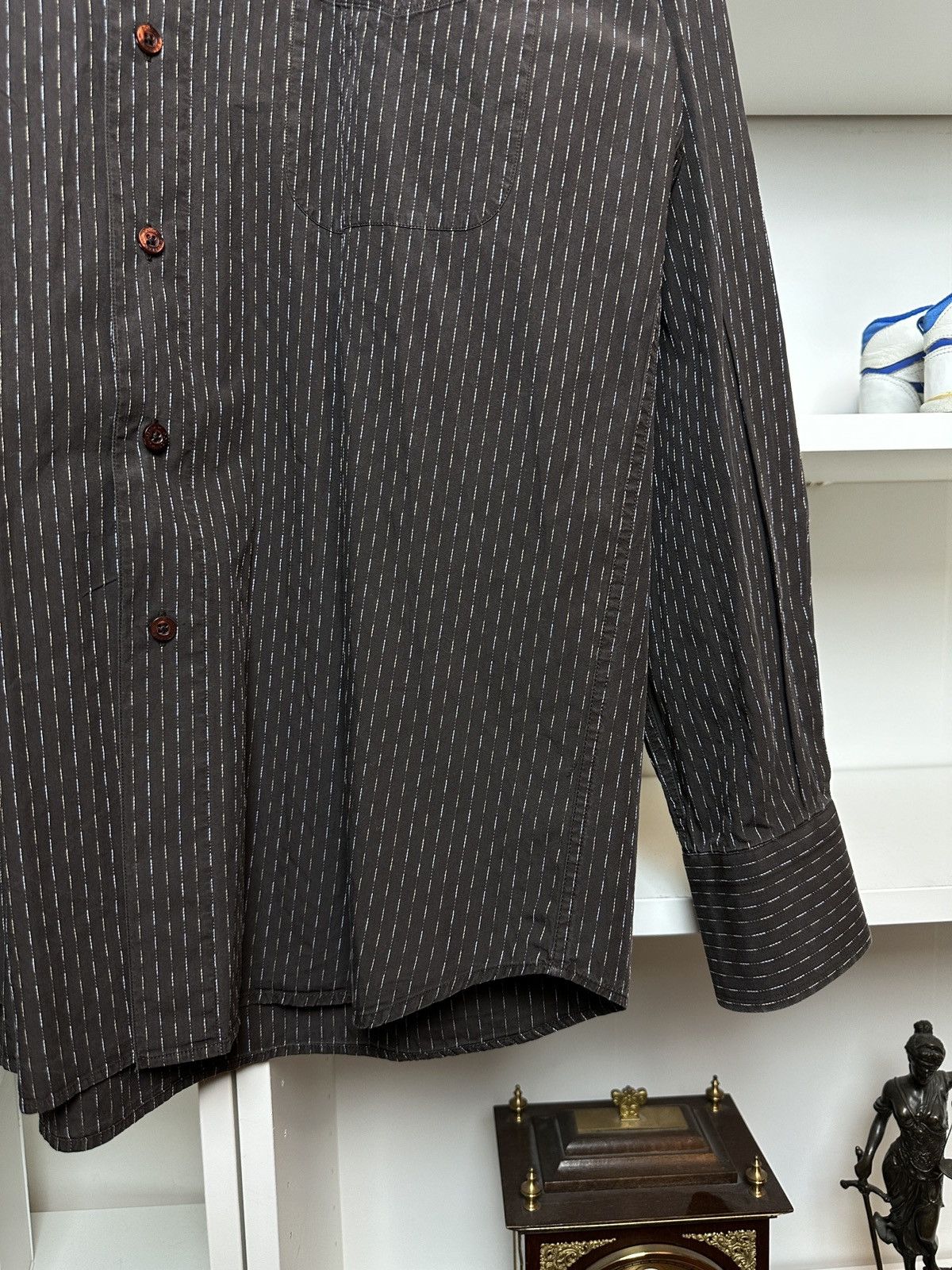 Dolce & Gabbana Dolce & Gabbana brown button up shirt Size US L / EU 52-54 / 3 - 4 Thumbnail