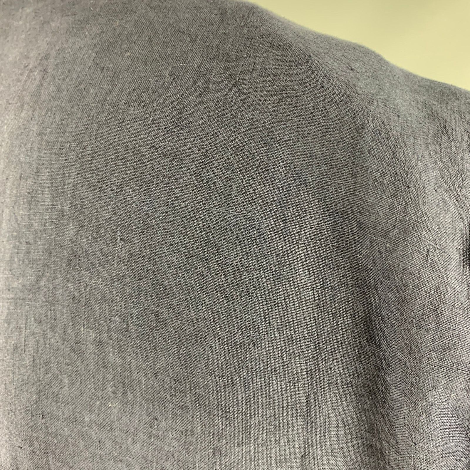 120% Lino 120% LINO Size 46 Navy Linen Notch Lapel Sport Coat Size 46R - 5 Thumbnail
