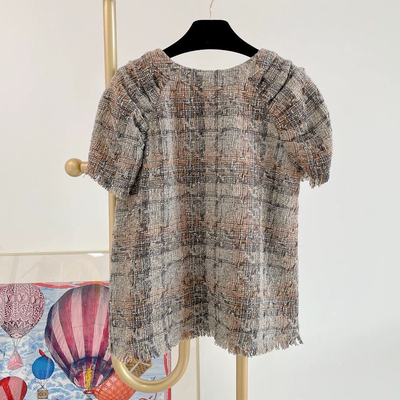 Chanel Chanel Greek series braided tweed V-neck short sleeves 2504 Size XS / US 0-2 / IT 36-38 - 2 Thumbnail