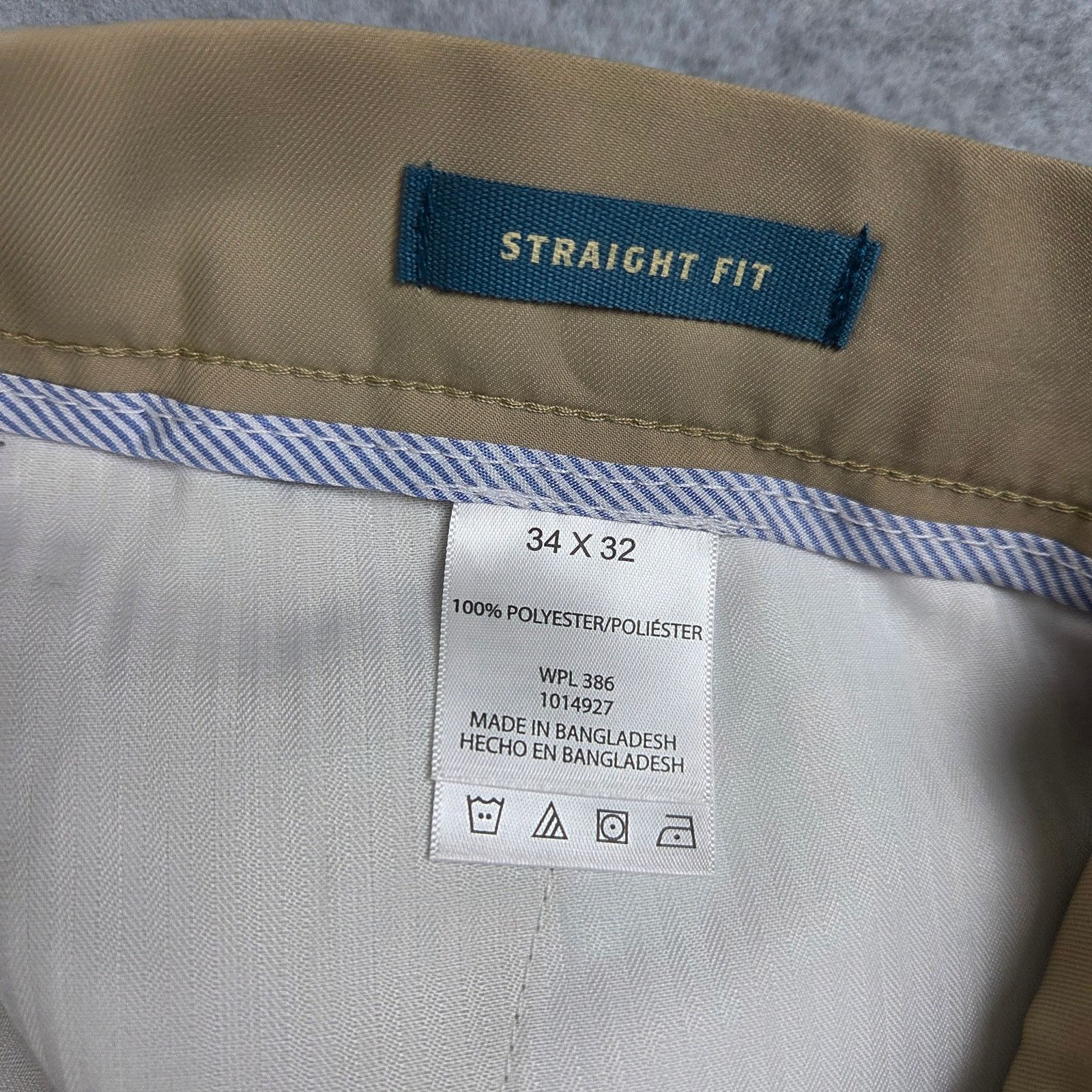 Haggar NWT Haggar 34x32 Tan Flat Front Straight Fit Slacks Size US 34 / EU 50 - 6 Thumbnail