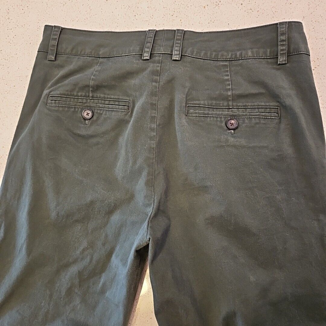 Vince Vince Slim Straight Chino Pants Womens 6 Green Modern Stretc Size 28" / US 6 / IT 42 - 6 Thumbnail