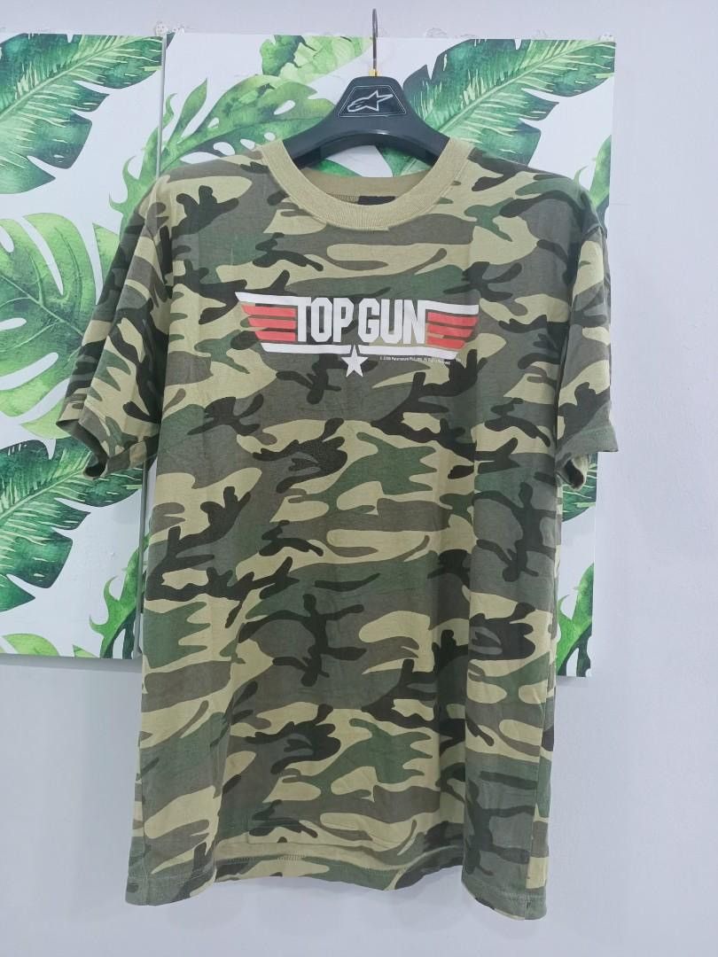 Vintage Top Gun Movie Tee 2006 Giant Tag Camo
