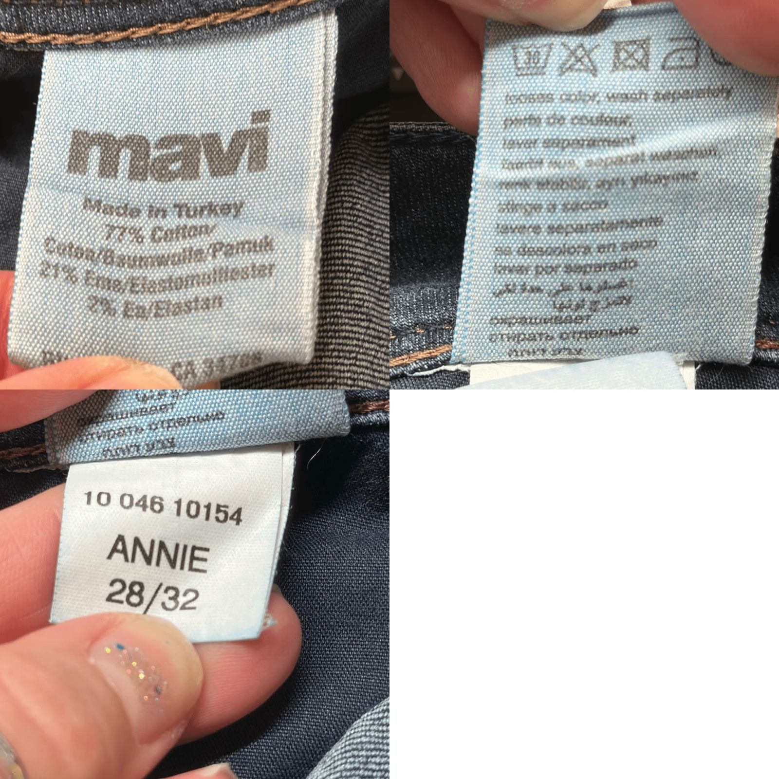 Vintage Mavi Jeans Annie Low Rise Straight Leg Jeans 28/32 Women Jeans Blue Size 28" / US 6 / IT 42 - 9 Thumbnail