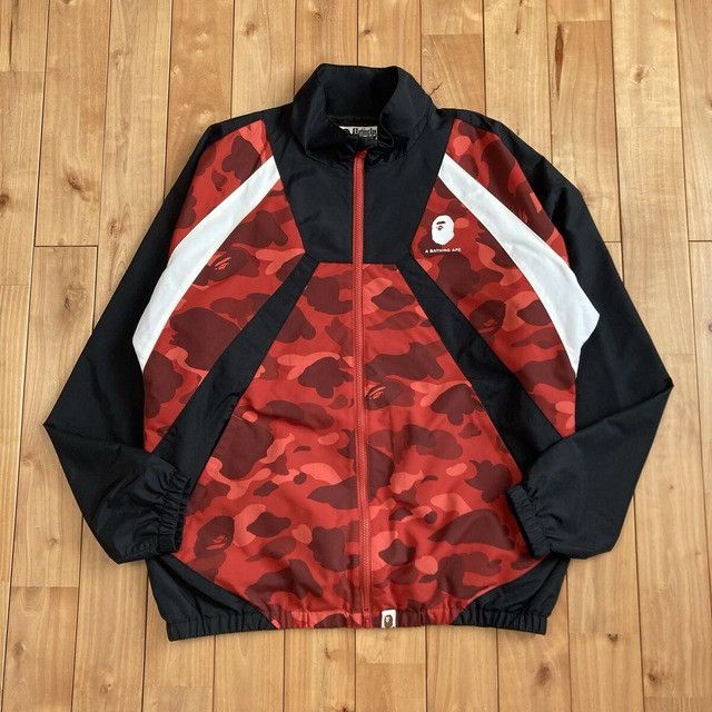Bape BAPE Red Camo Track Jacket a bathing ape Size US L / EU 52-54 / 3 - 1 Thumbnail