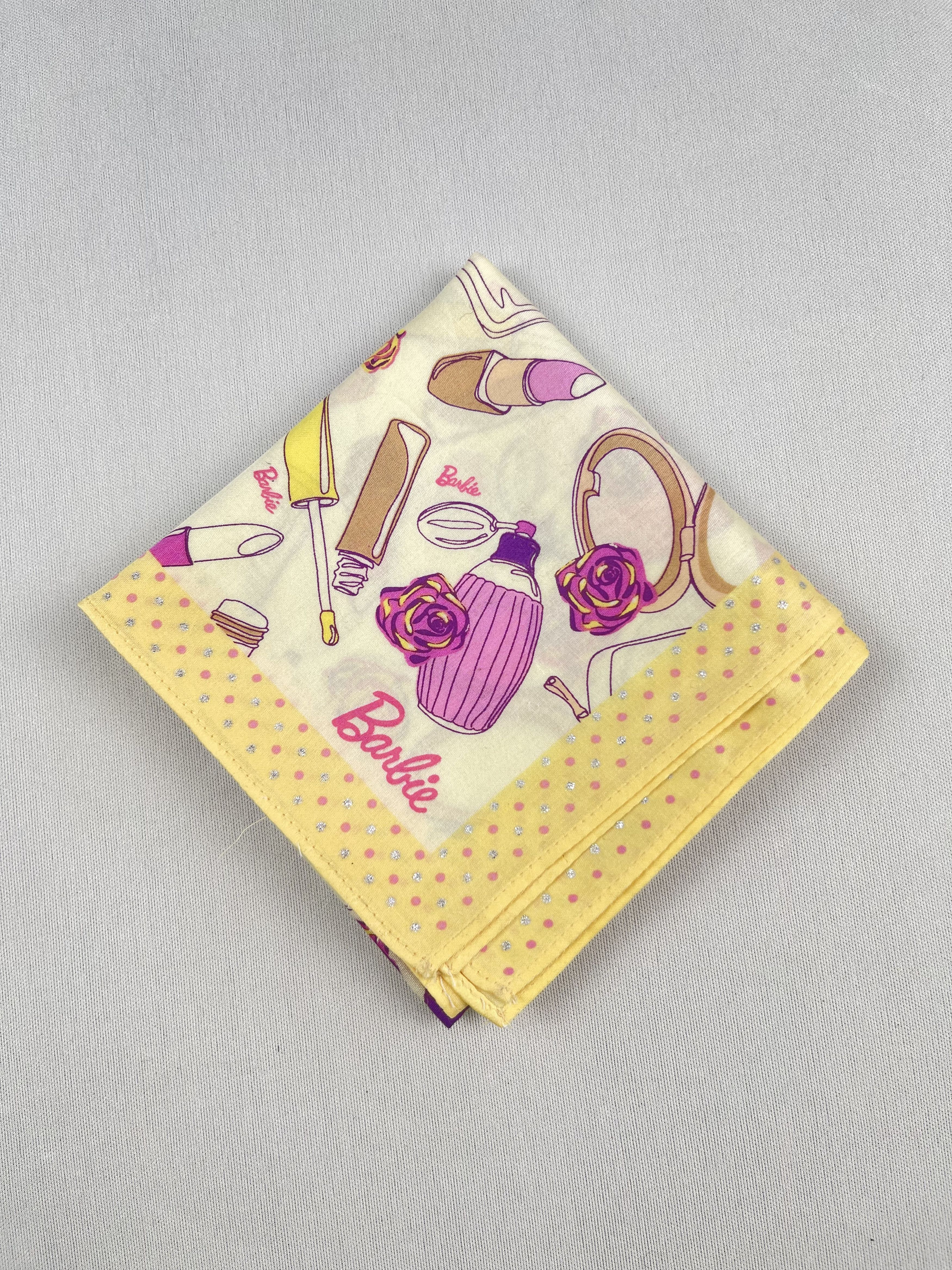 Japanese Brand Vintage Barbie Handkerchief Pocket Square Bandana HM0085 Size ONE SIZE - 3 Thumbnail