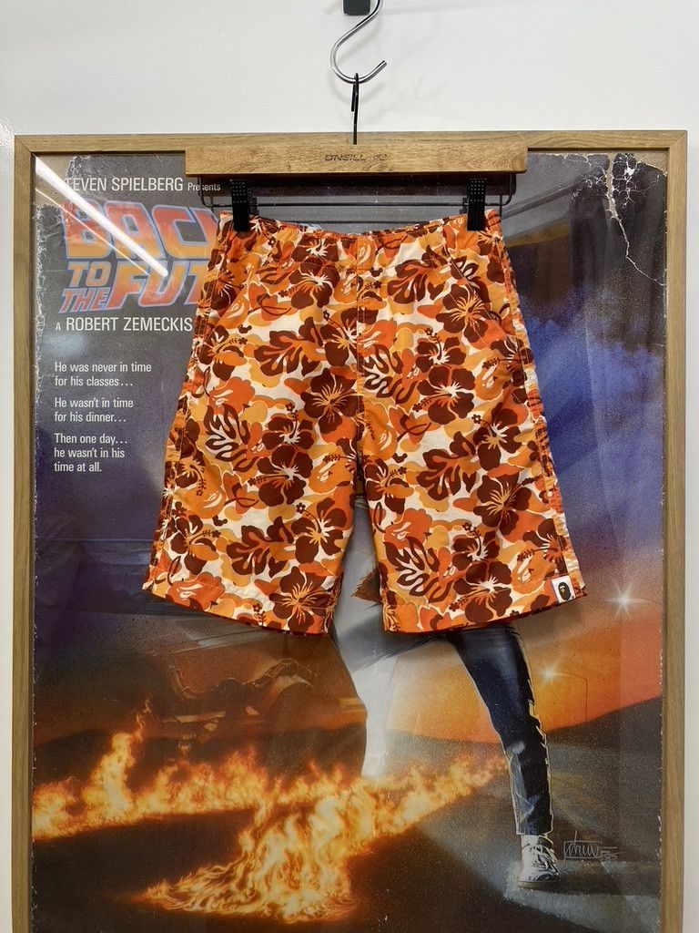 00s Vintage Bape Aloha Floral Camo Shorts
